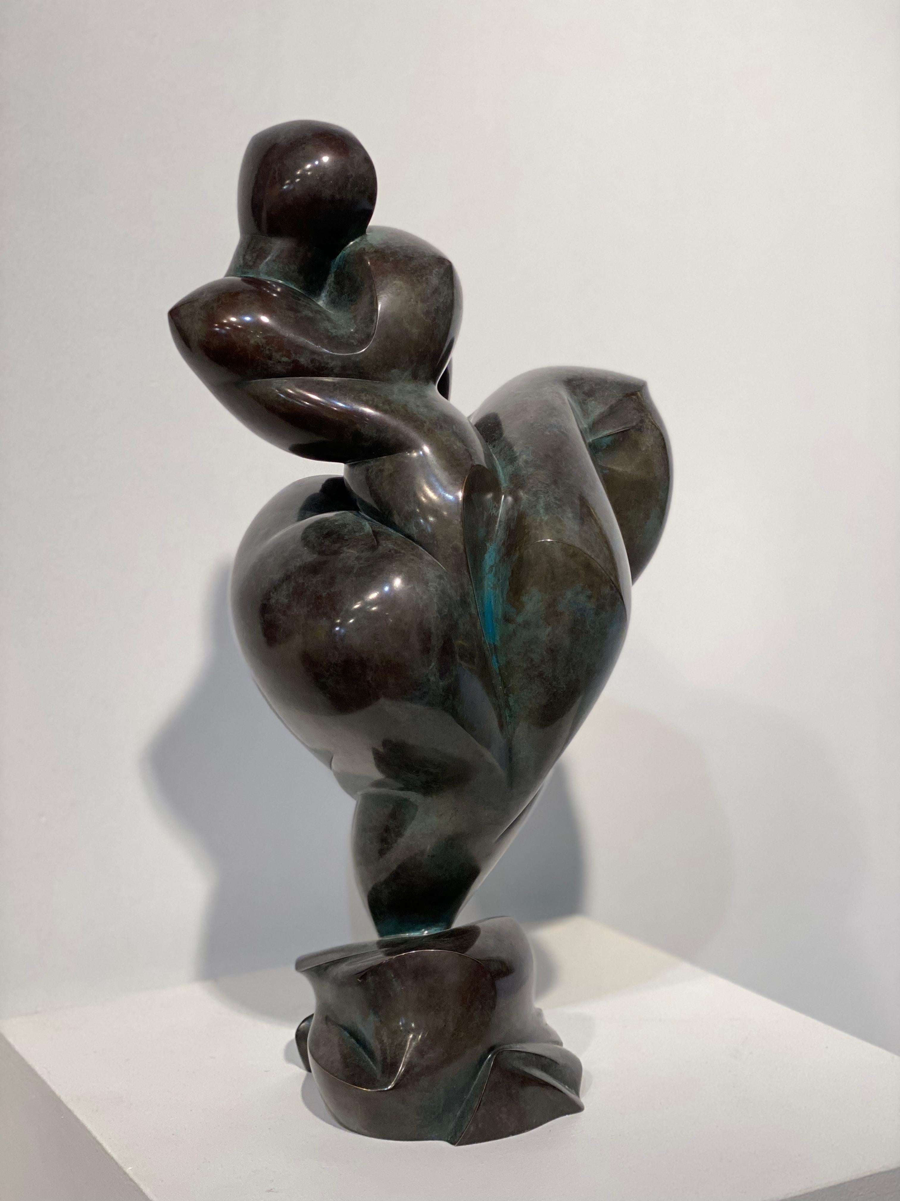 Heveine 3/4 - Sculpture by Dominique Polles 