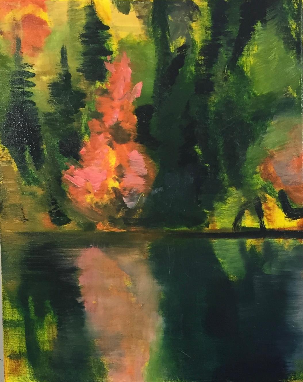 Symphonie d'automne - Painting de Dominique Remy Root