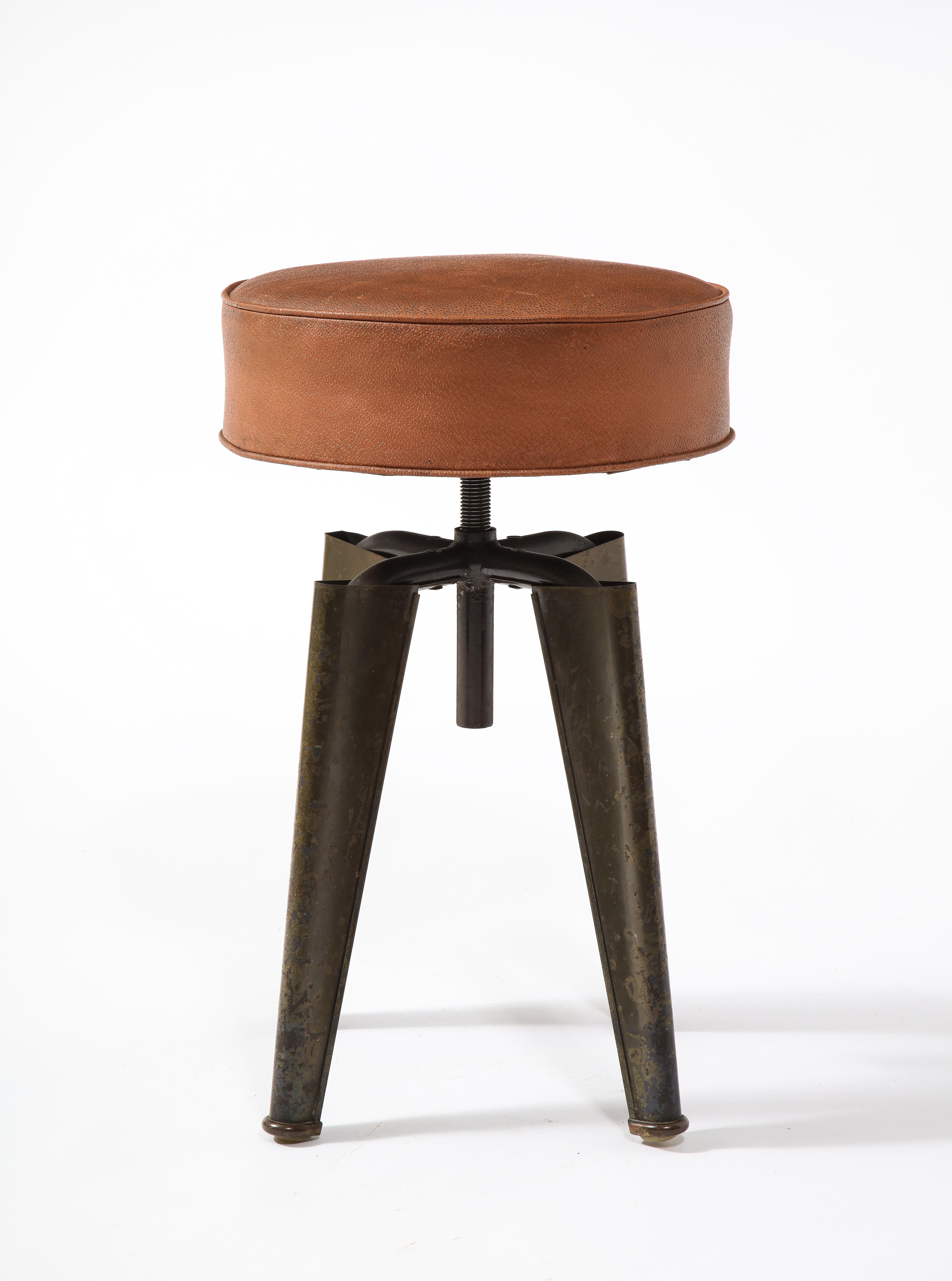 Dominique Stool from The Clemenceau Ship, France, 1950's 4