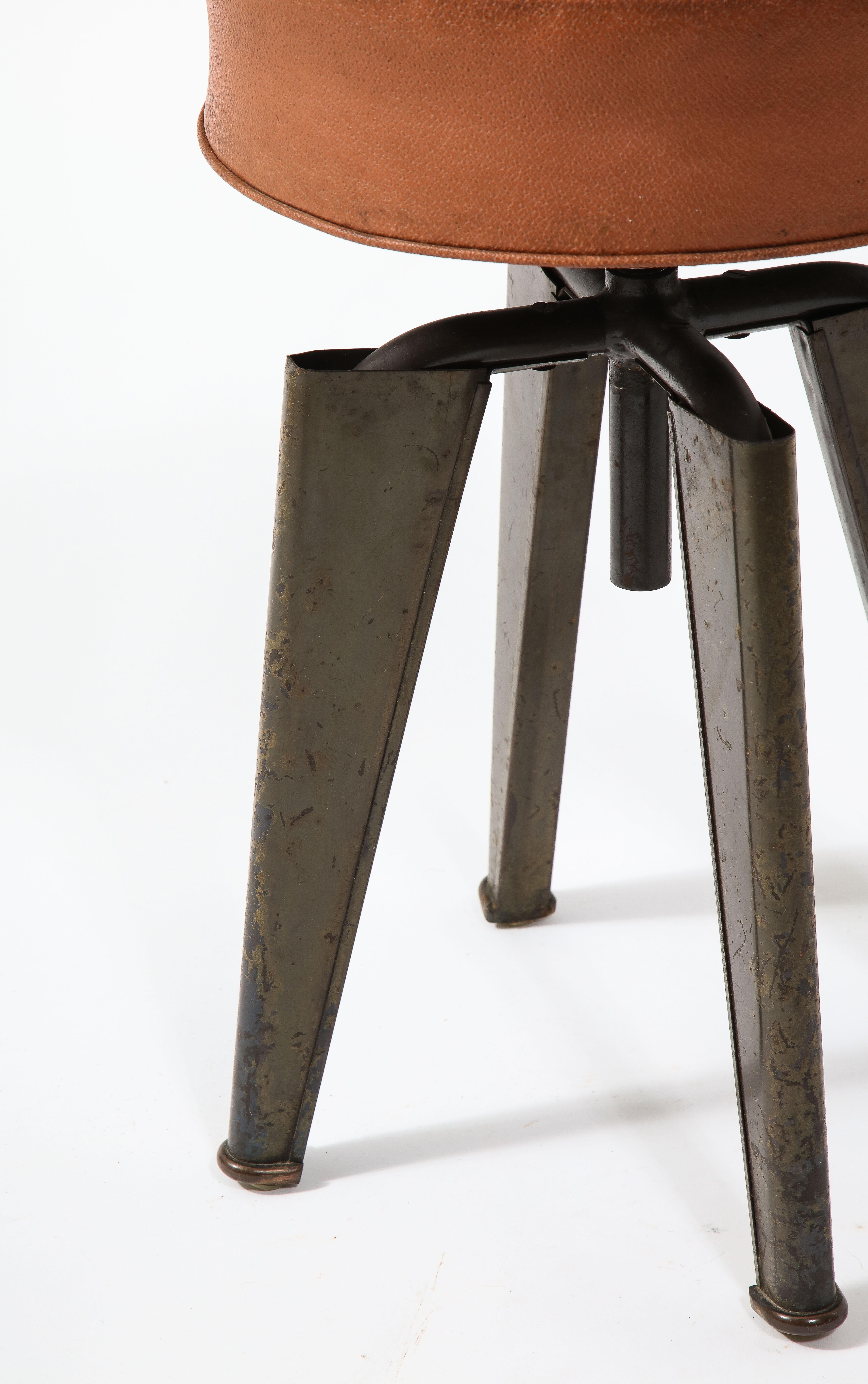 French Dominique Stool from The Clemenceau Ship, France, 1950's