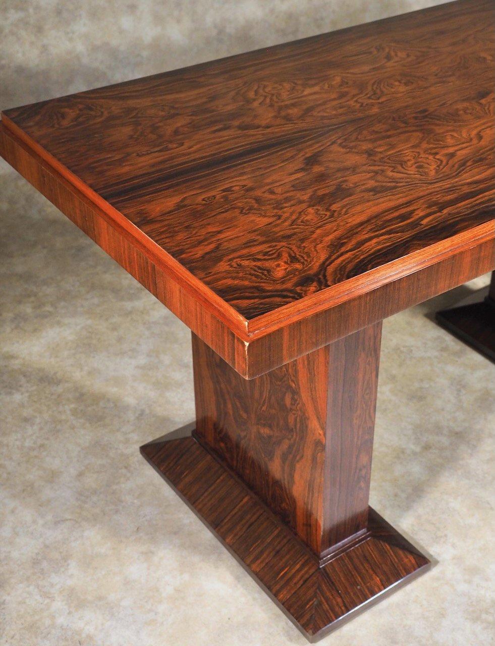 Art Deco Dominique Table / Desk / Console in Rosewood