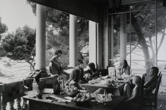 Lunch on terrace, Villa Nellcôte, 1971