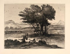 Fishermen resting by a riverbank
