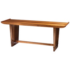 Dominique, Waxed Mahogany Coffee Table, circa 1940