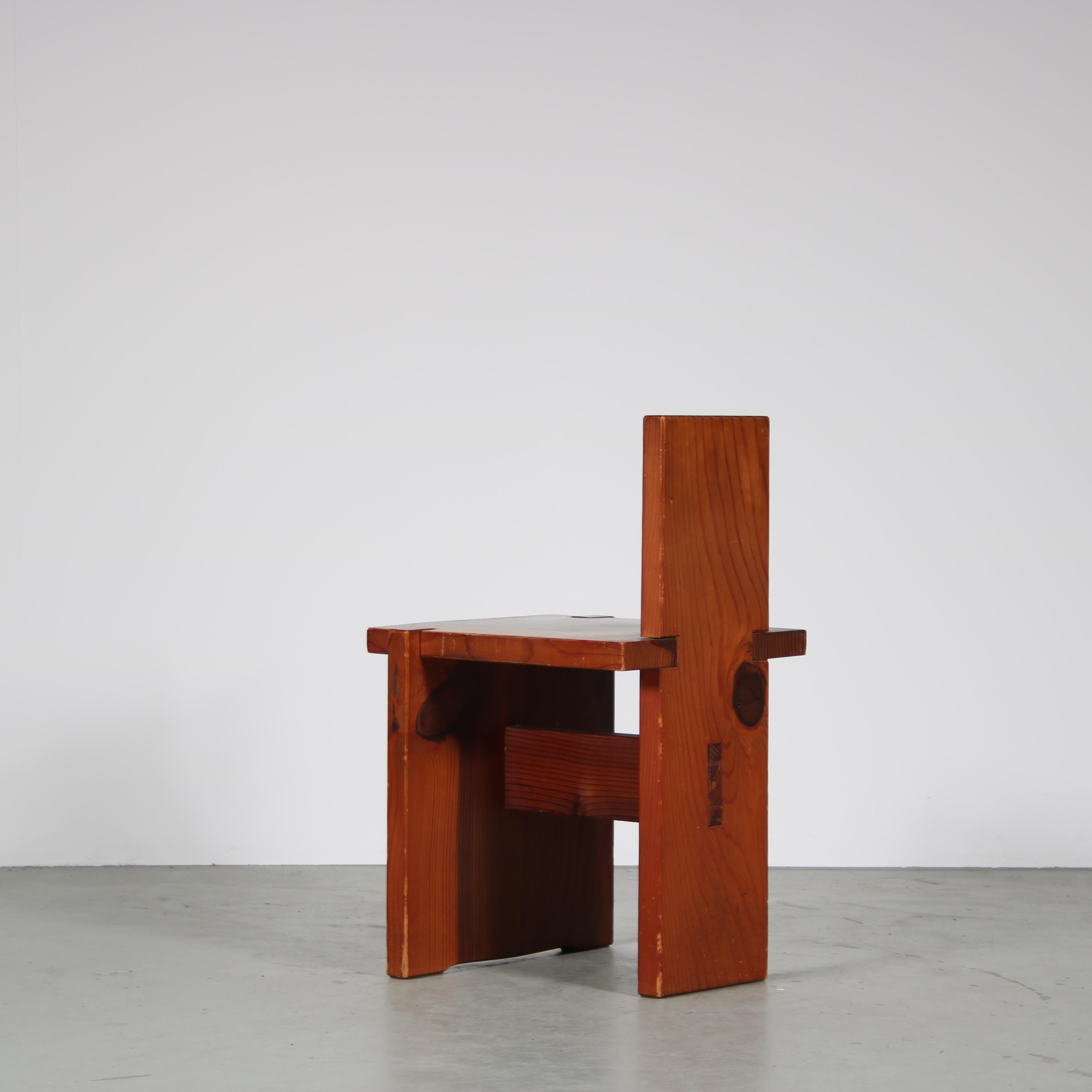 Dominique Zimbaca Style Dining Chairs from France, 1960 For Sale 4