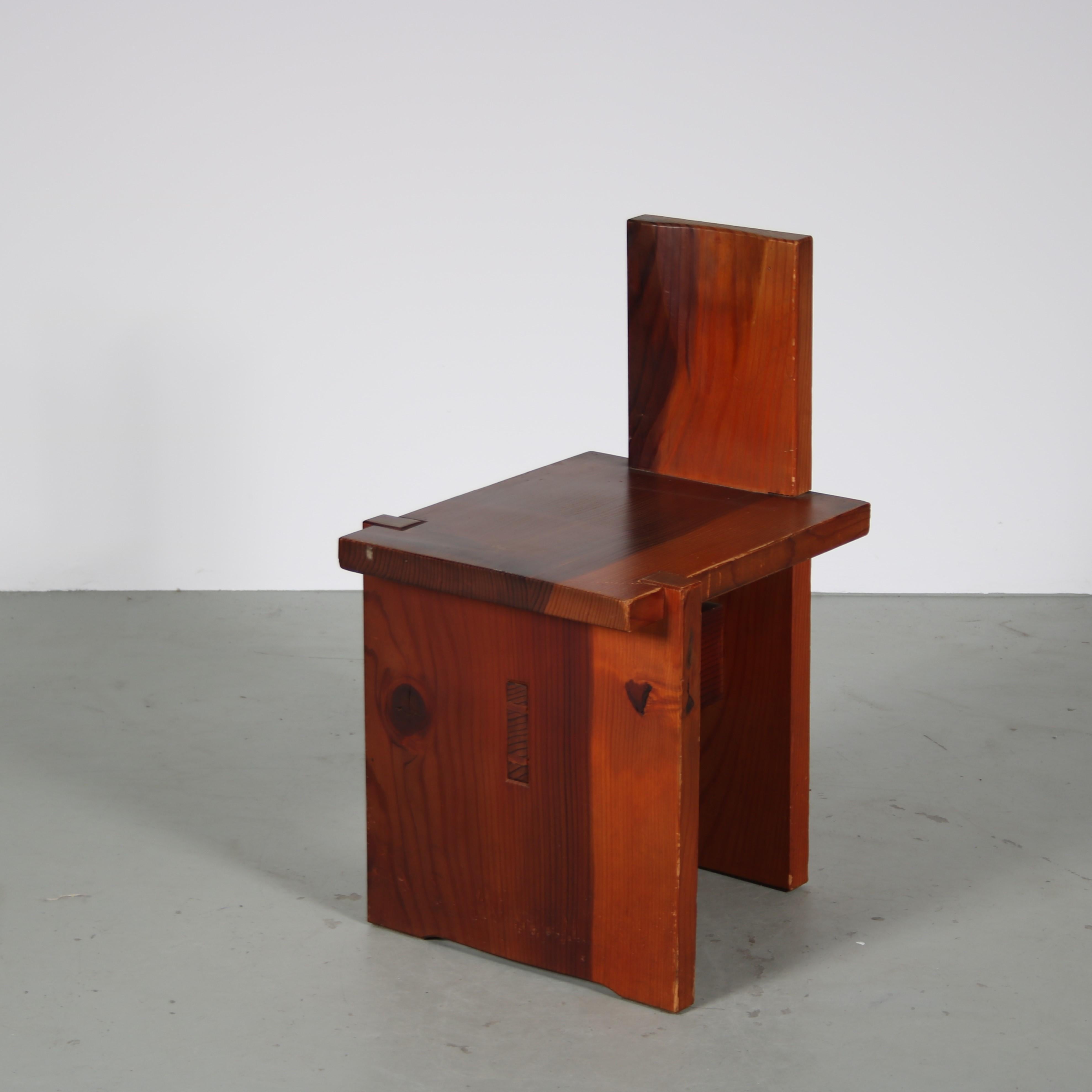 Dominique Zimbaca Style Dining Chairs from France, 1960 For Sale 2