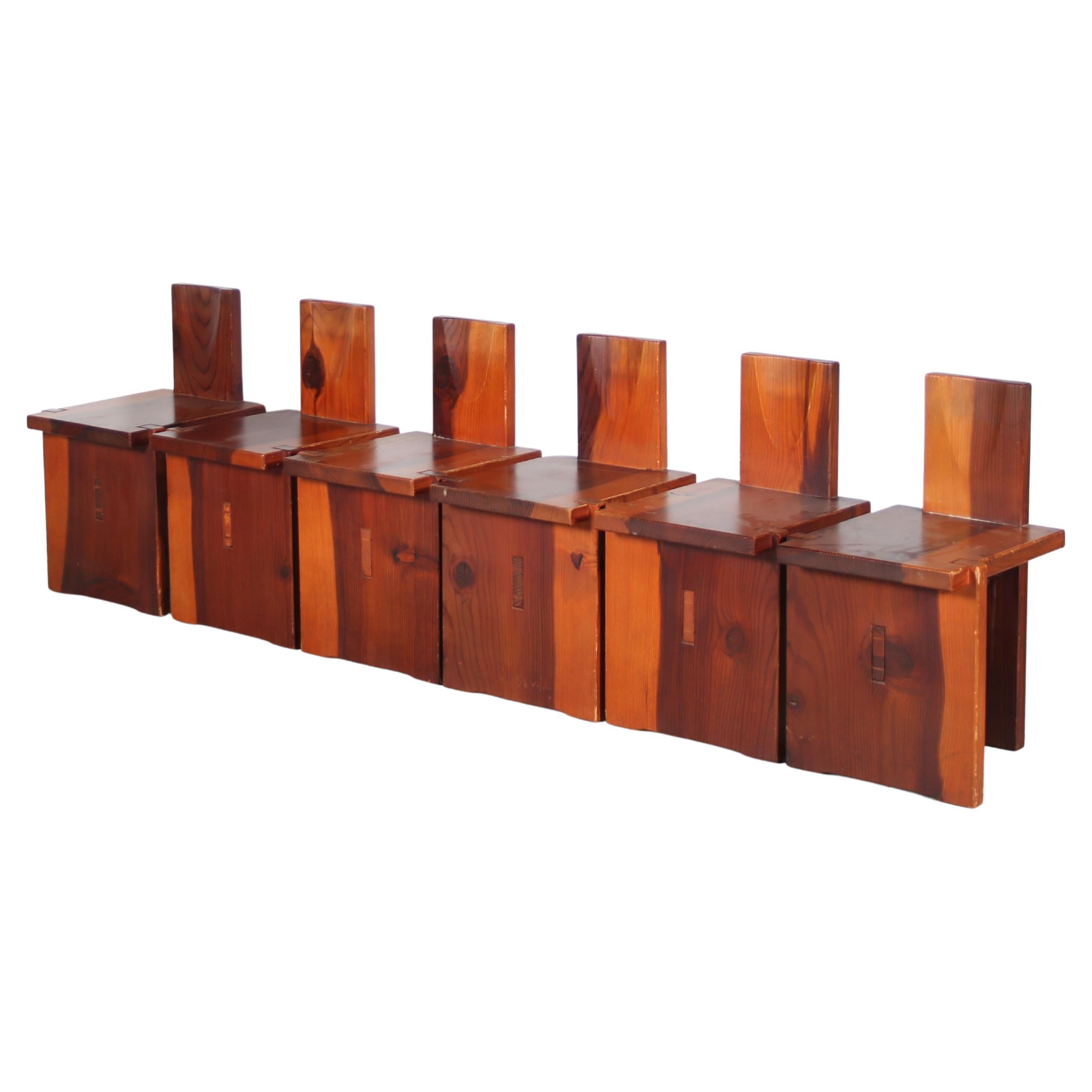 Dominique Zimbaca Style Dining Chairs from France, 1960 For Sale