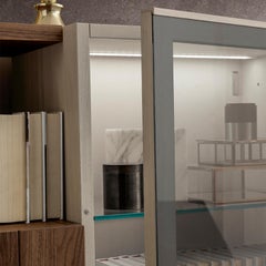 Domino 06 Modular Canaletto Walnut Bookcase