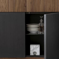 Domino Anthracite and Havana Canaletto Walnut Sideboard