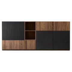 Domino Anthracite and Havana Canaletto Walnut Sideboard