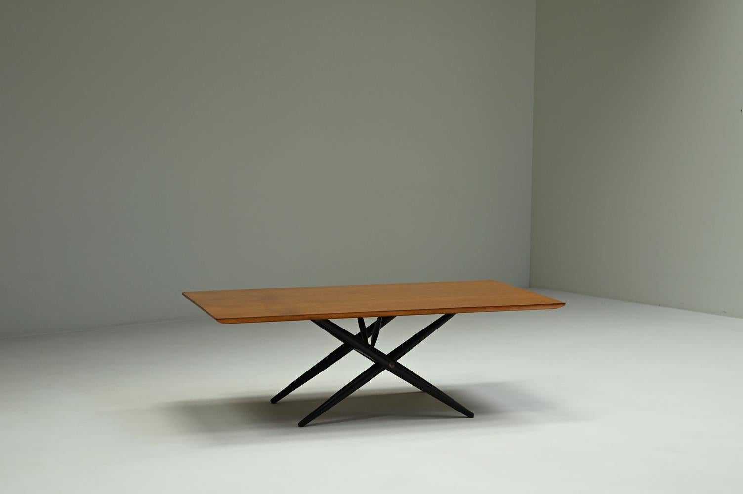 Mid-Century Modern “Domino” coffee table by Ilmari Tapiovaara for Asko, 1950s Finland. For Sale