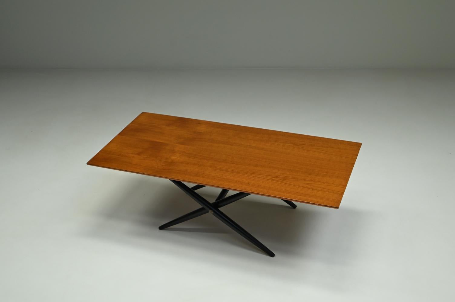 Finnish “Domino” coffee table by Ilmari Tapiovaara for Asko, 1950s Finland. For Sale