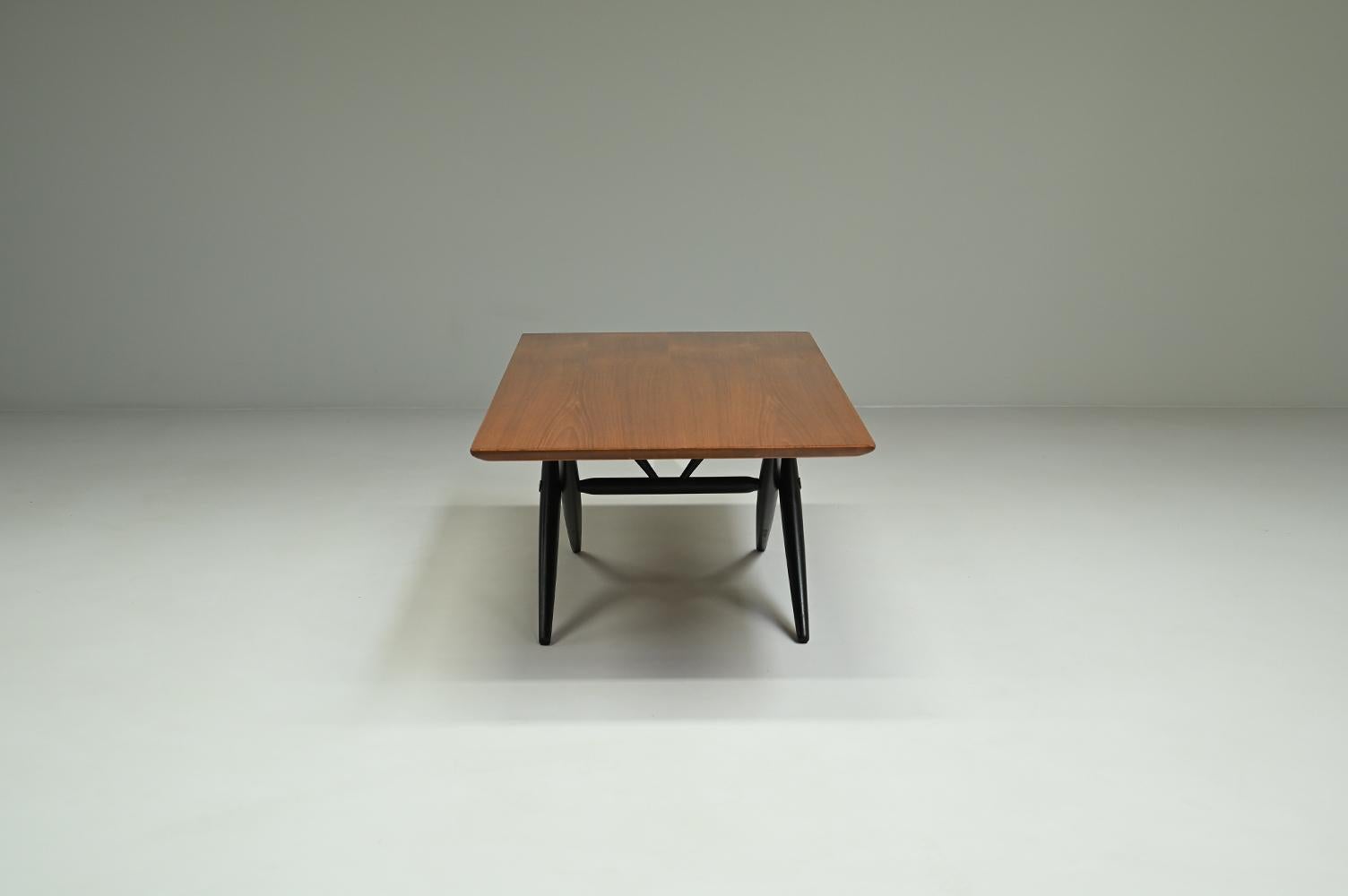 Mid-20th Century “Domino” coffee table by Ilmari Tapiovaara for Asko, 1950s Finland. For Sale