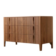 Domino Dresser in Walnut Canaletto Wood