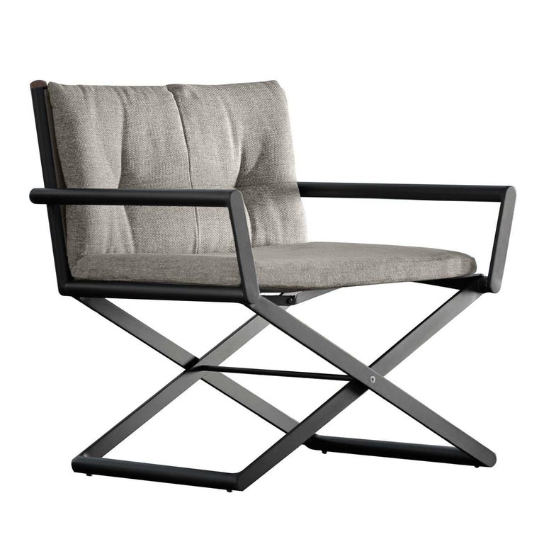 Domino Gray Director Chair By Talenti