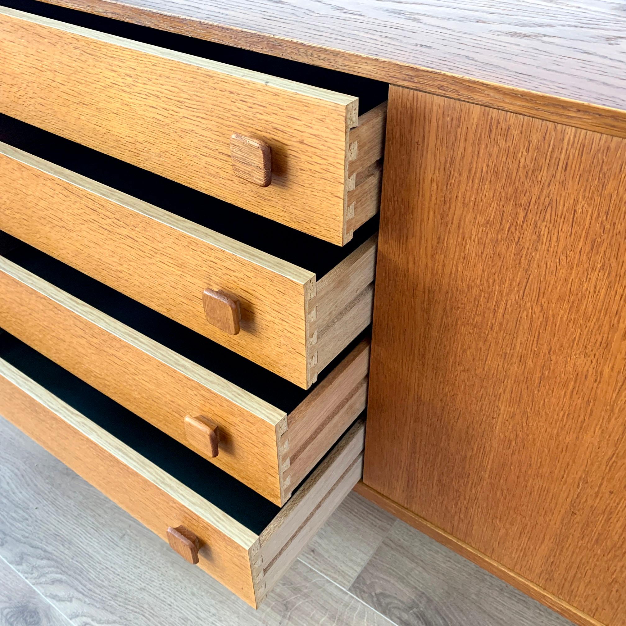 Teak Domino Mobler Compact Credenza