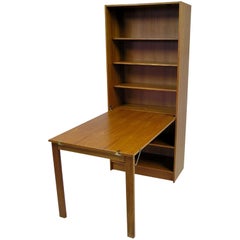 Domino Mobler Danish Teak Bookshelf Desk