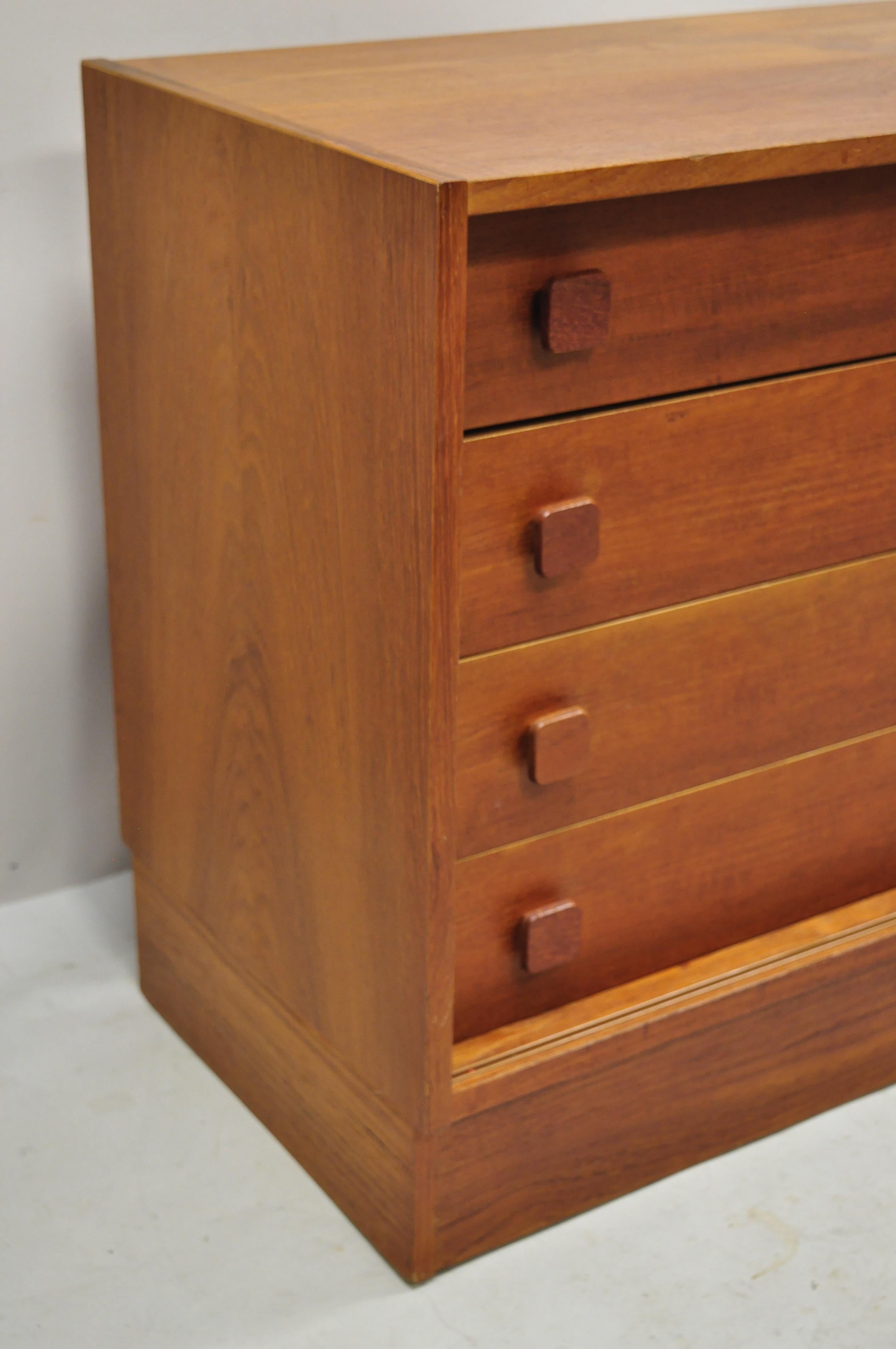 Domino Mobler Mid Century Danish Modern Teak Wood Small Credenza Cabinet 4