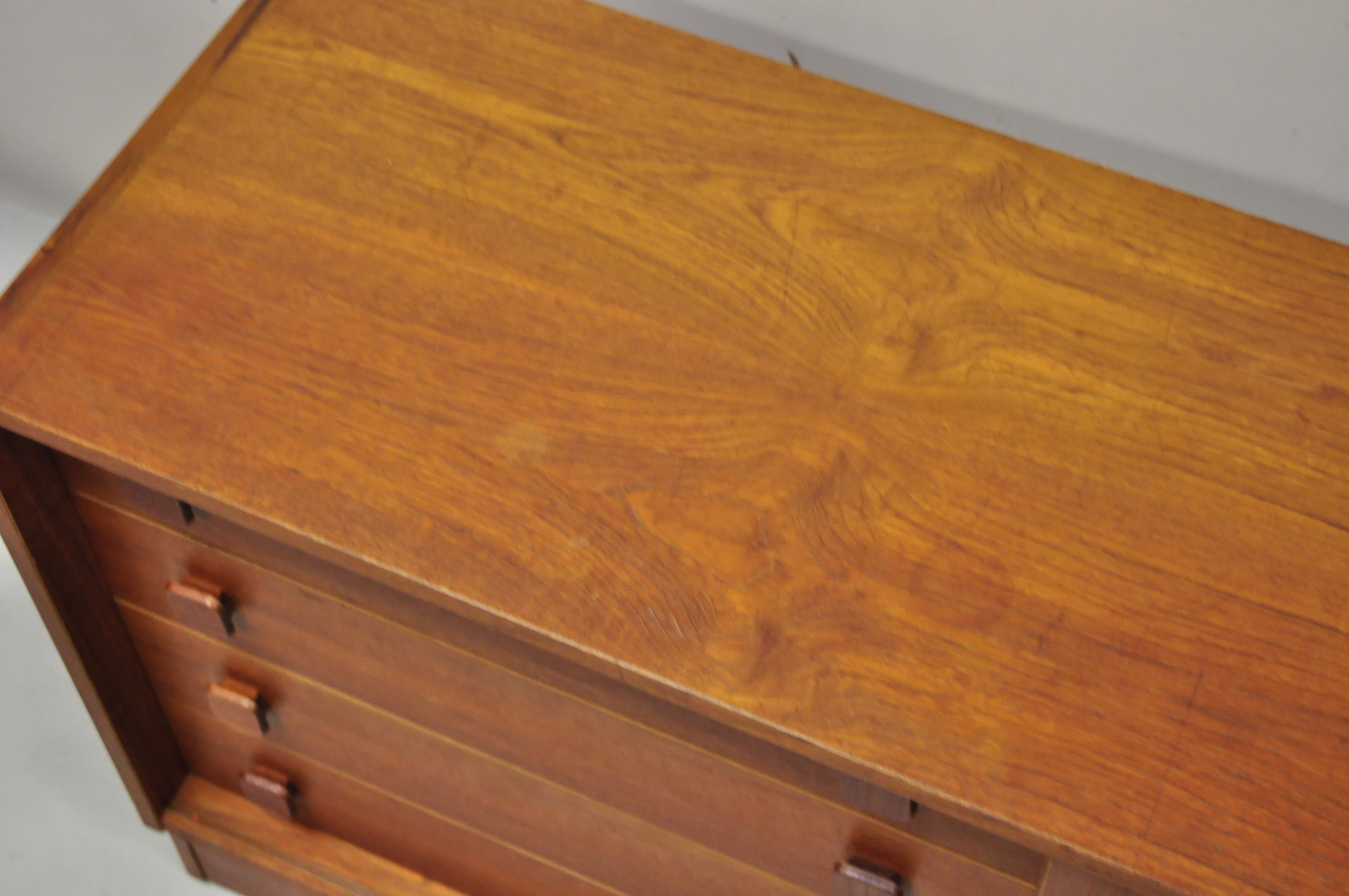 Domino Mobler Mid Century Danish Modern Teak Wood Small Credenza Cabinet 5