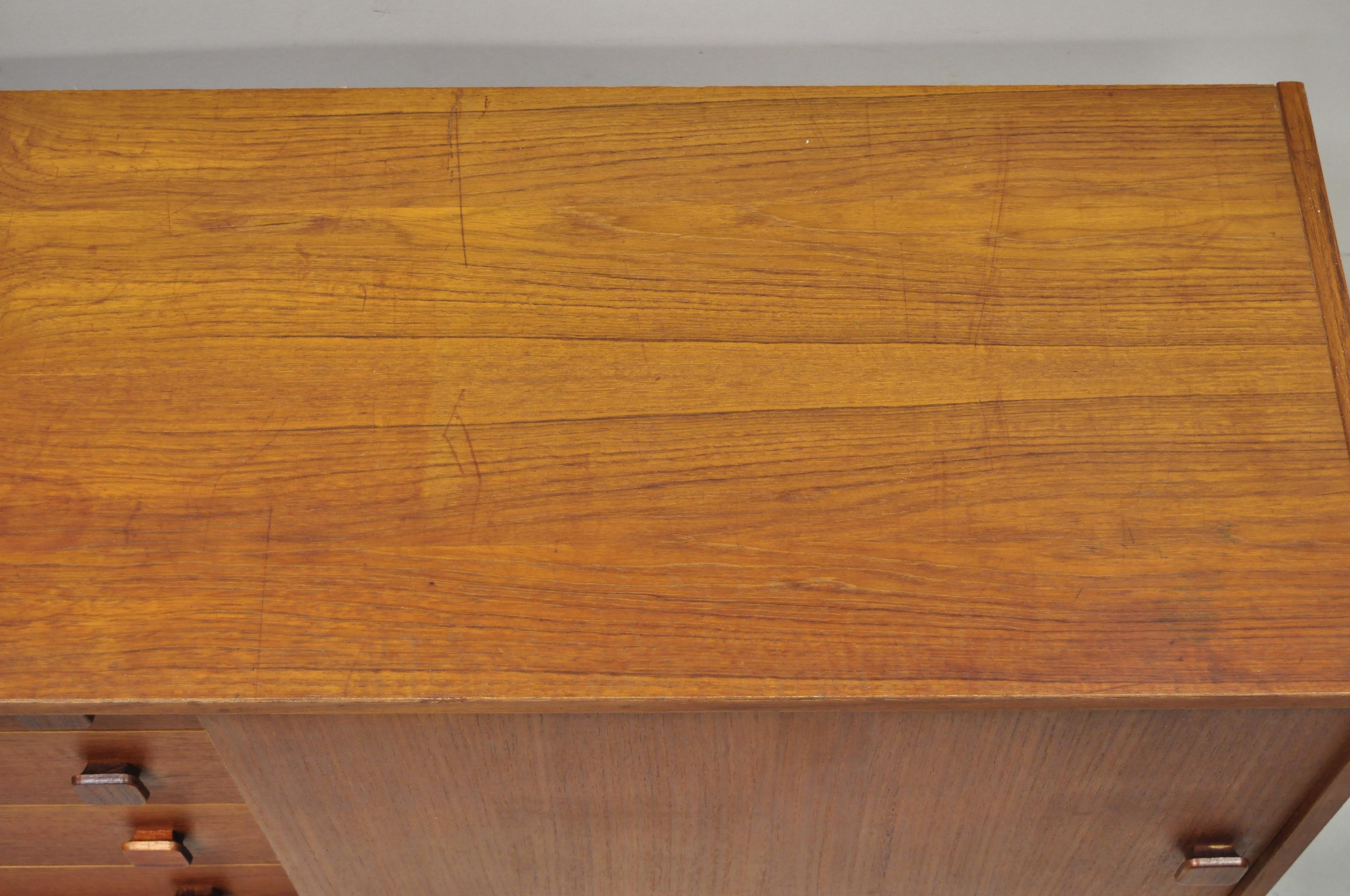 Domino Mobler Mid Century Danish Modern Teak Wood Small Credenza Cabinet 1