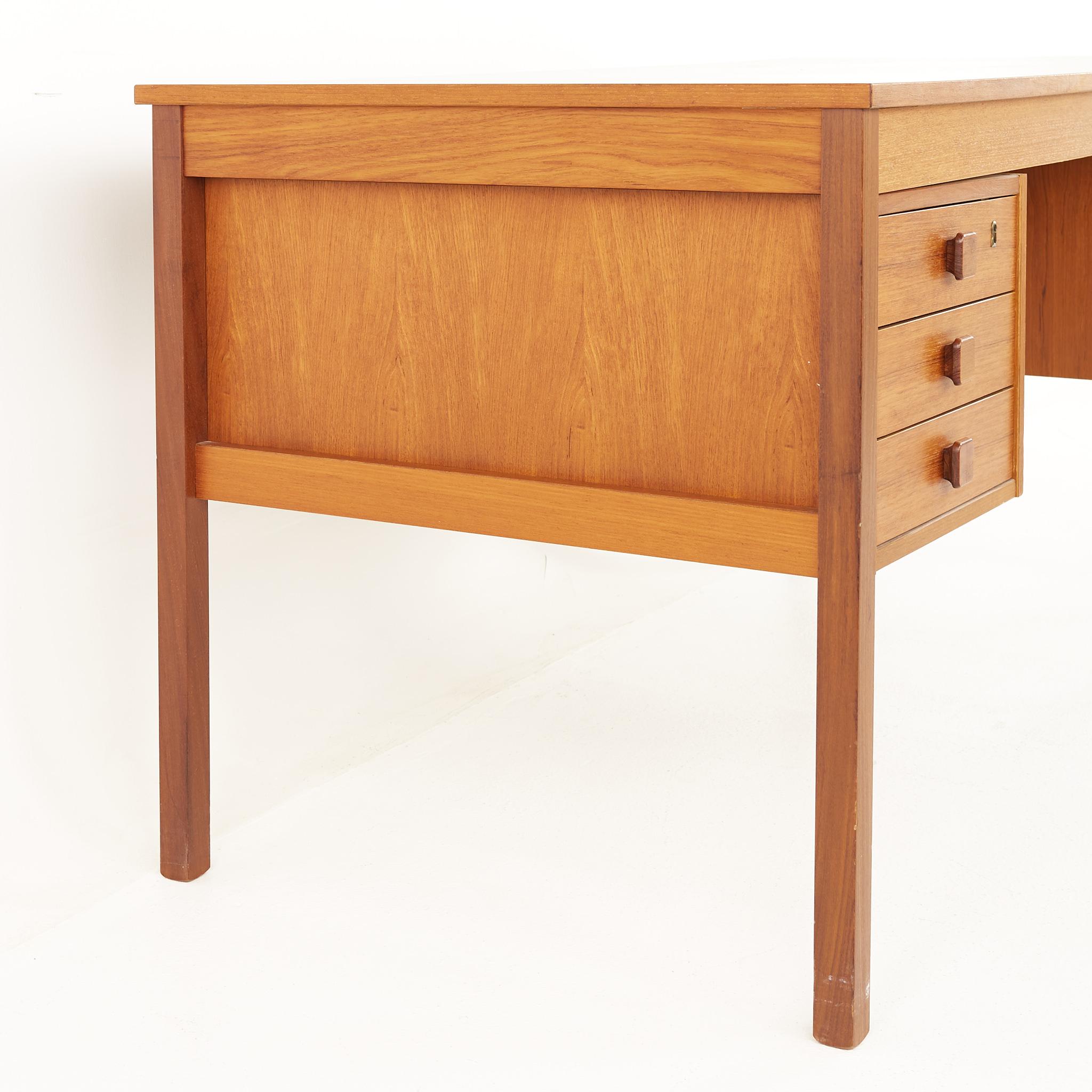 Mid-Century Modern Domino Mobler Mid Century Danish Teak Desk