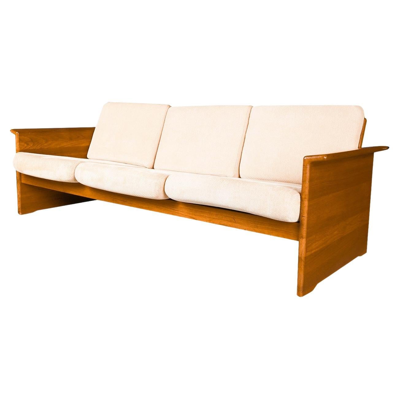 Domino Mobler Mid Century Teak Upholstered Sofa Tarm Stole OG Mobelfabrik Style