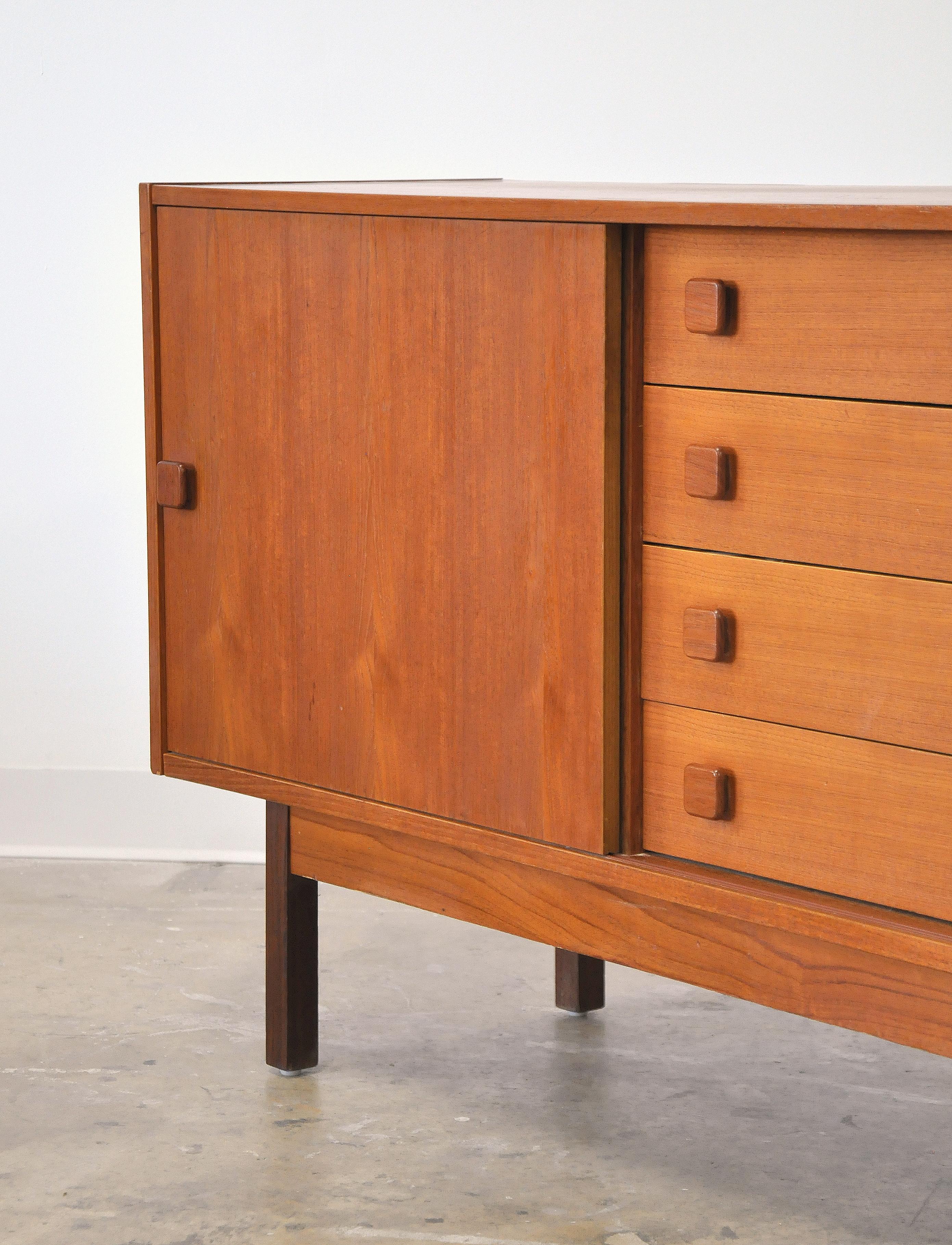 Late 20th Century Domino Møbler Teak Credenza Bar Cabinet