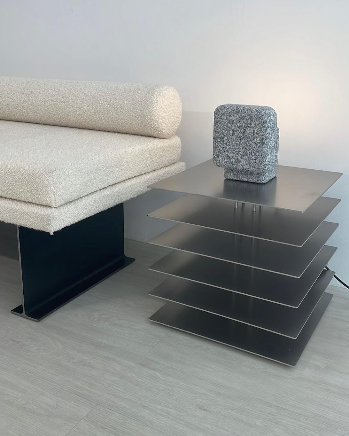 Contemporary Domino Side Table For Sale