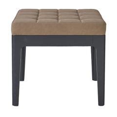 Tabouret Domino Square avec coussin en éco-cuir