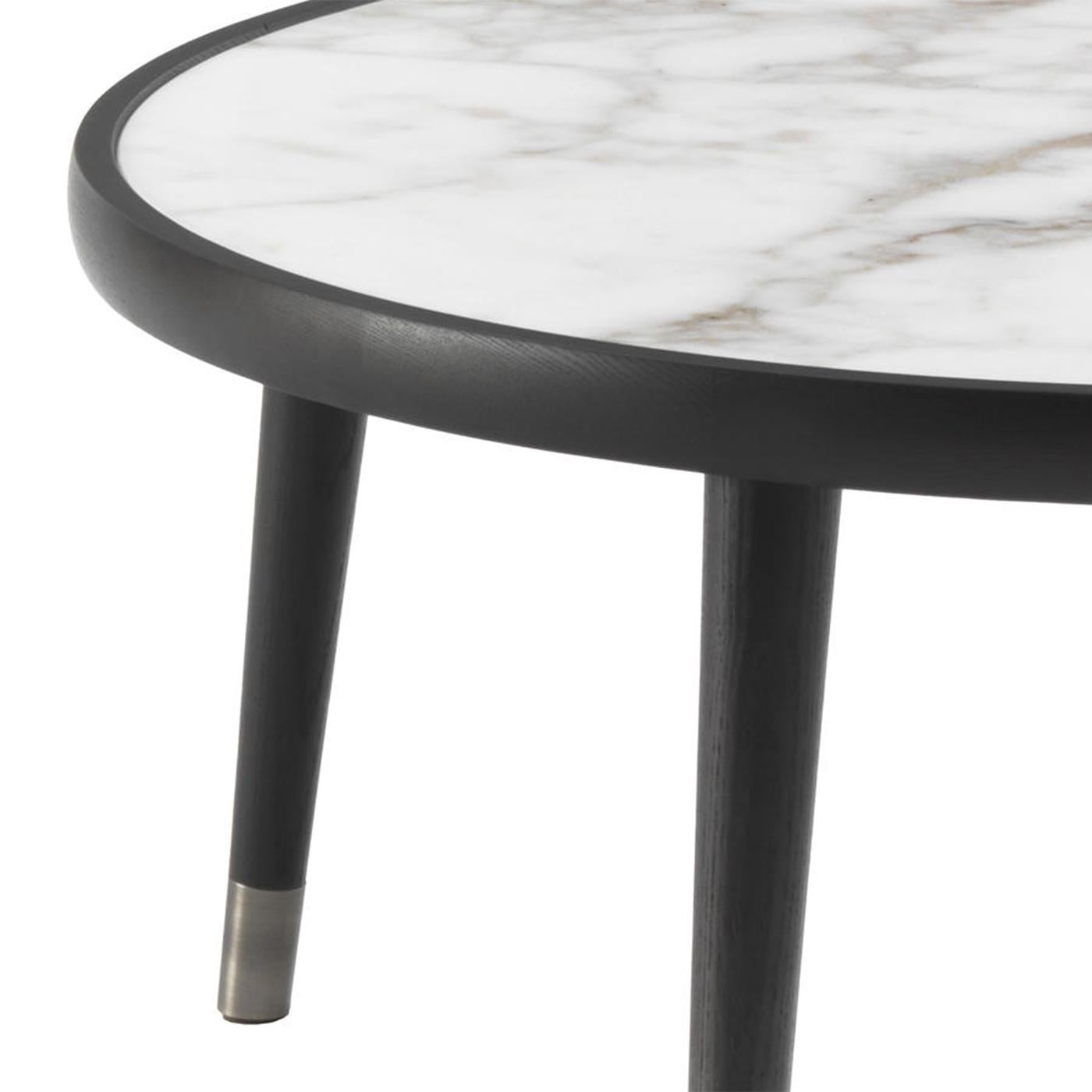 Blackened Domio Marble Coffee Table For Sale