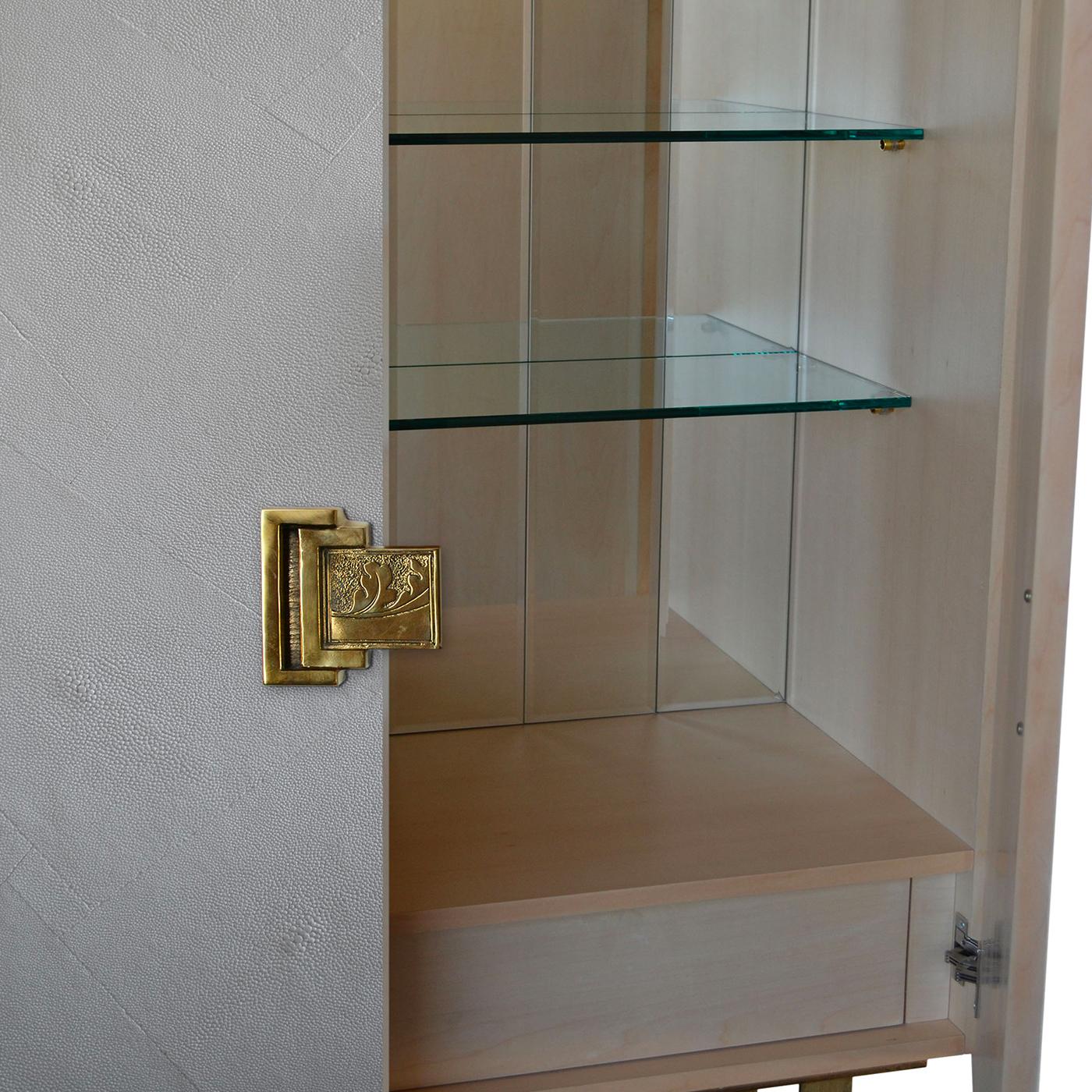 Domiziano White 2-Door Cabinet by Cupioli In New Condition In Milan, IT