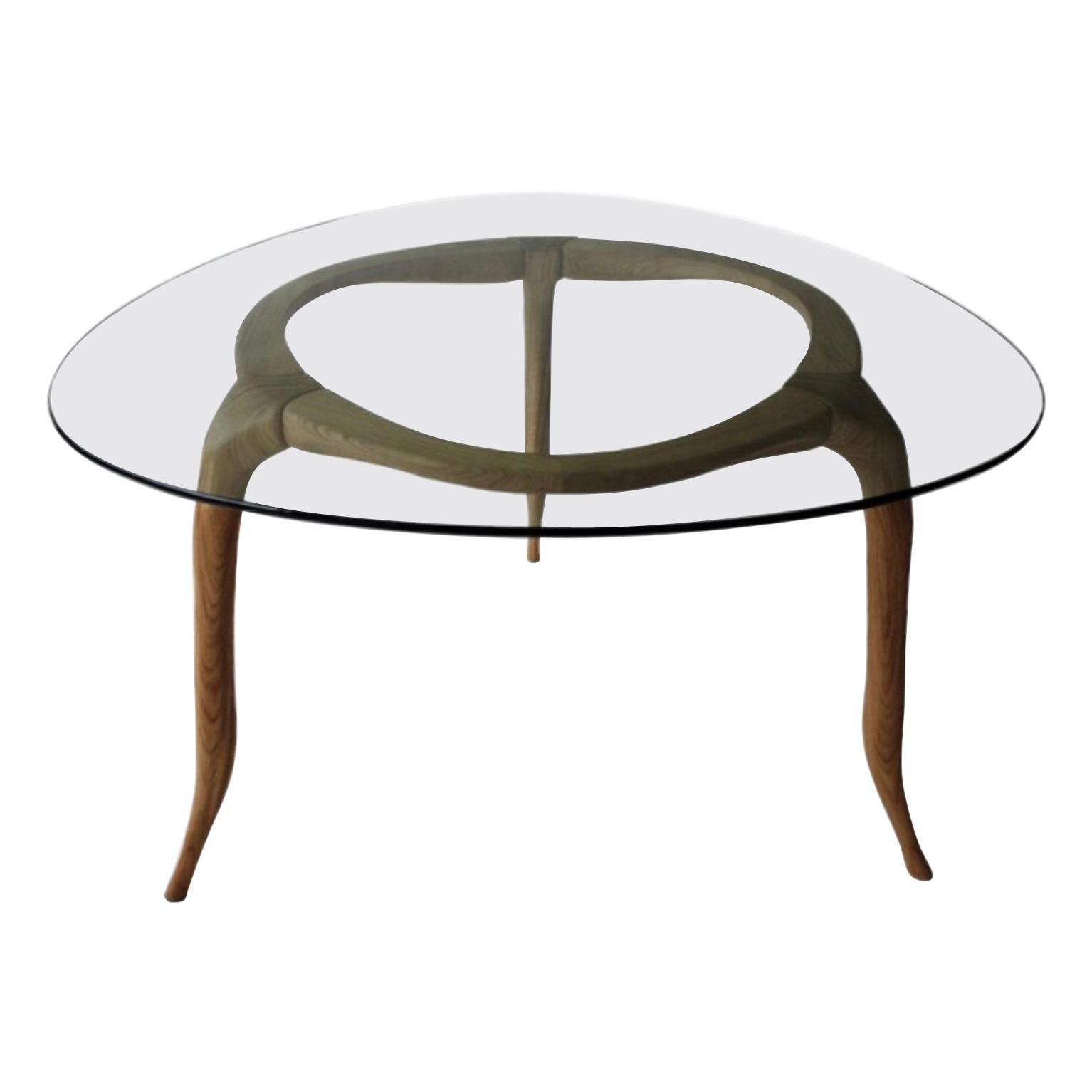 Domo, Contemporary Table in English Oak, Designed by Nigel Coates For Sale