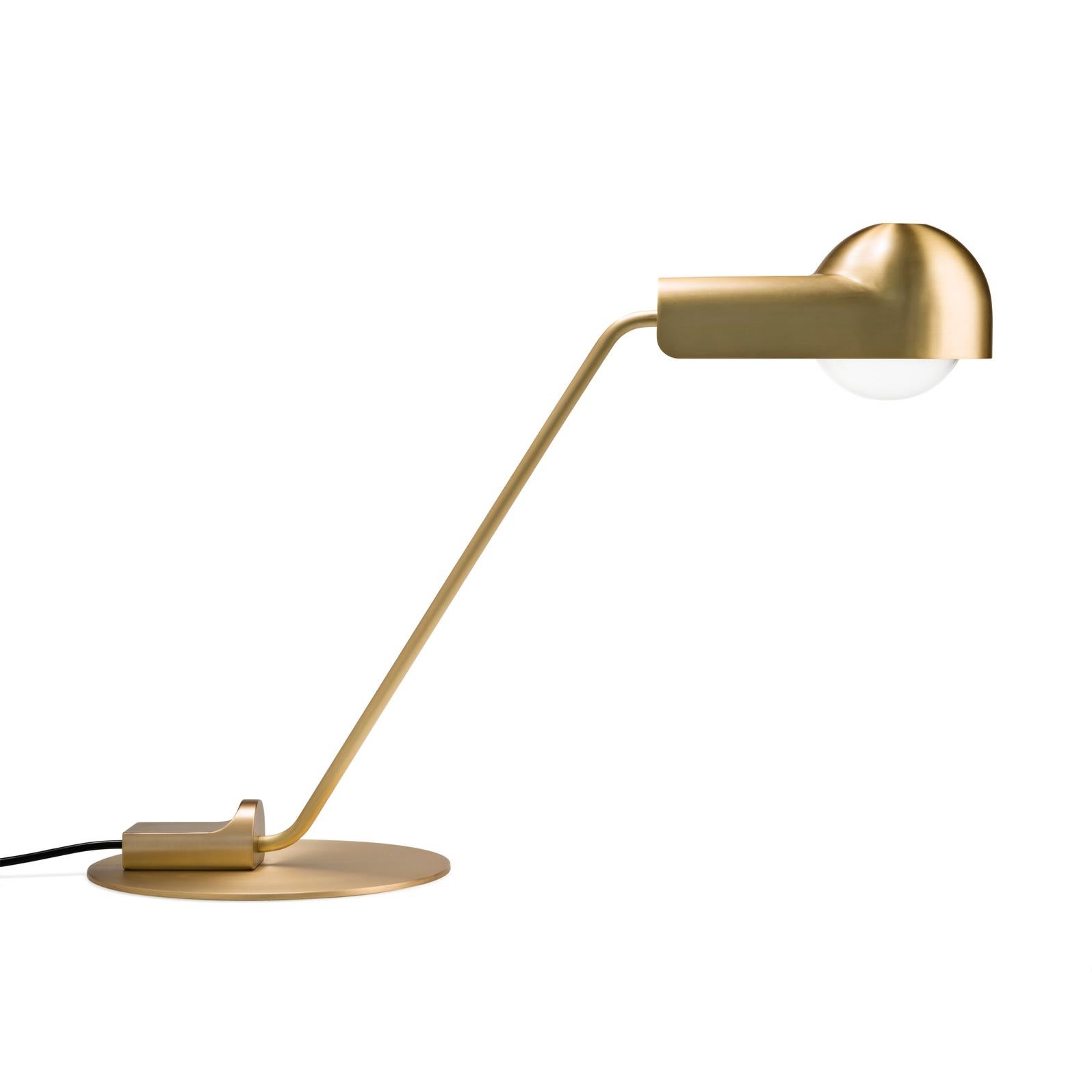 Domo Table Lamp by Joe Colombo, 1965

The Domo lamp was originally designed by Italian designer Joe Colombo in 1965. Back then he designed three lamps based on the same core shape. Known for his democratic and functional design, his flexible and