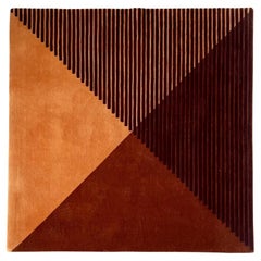 Domogalla Künstlerischer handgetufteter Teppich von Tisca Schweiz 1980-1990er Jahre