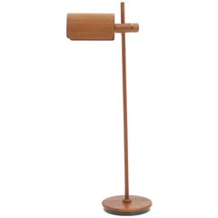 Domus Adjustable Teak Floor Lamp, Denmark, 1960s