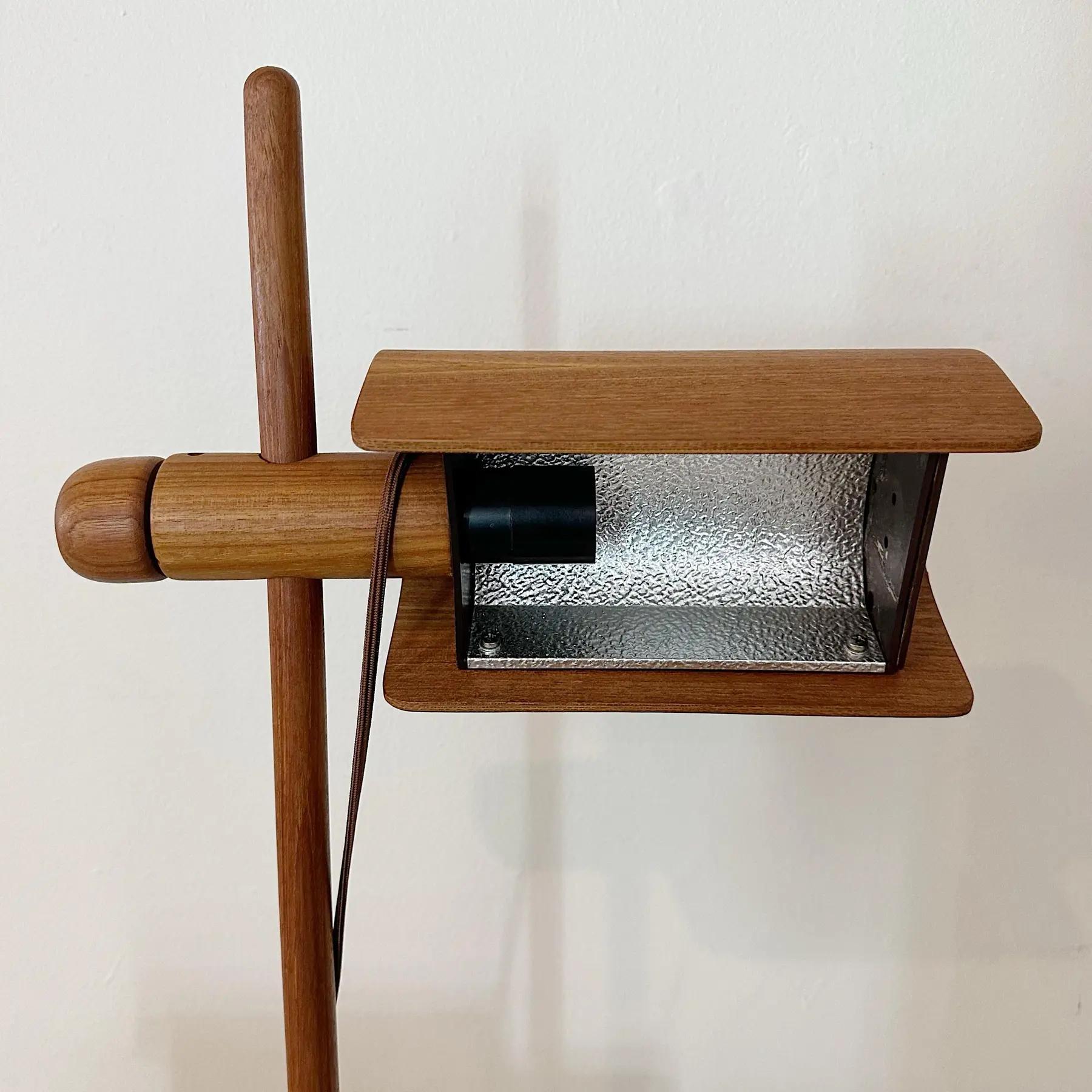 Américain Domus, lampadaire réglable en teck, Danemark, années 1970 en vente