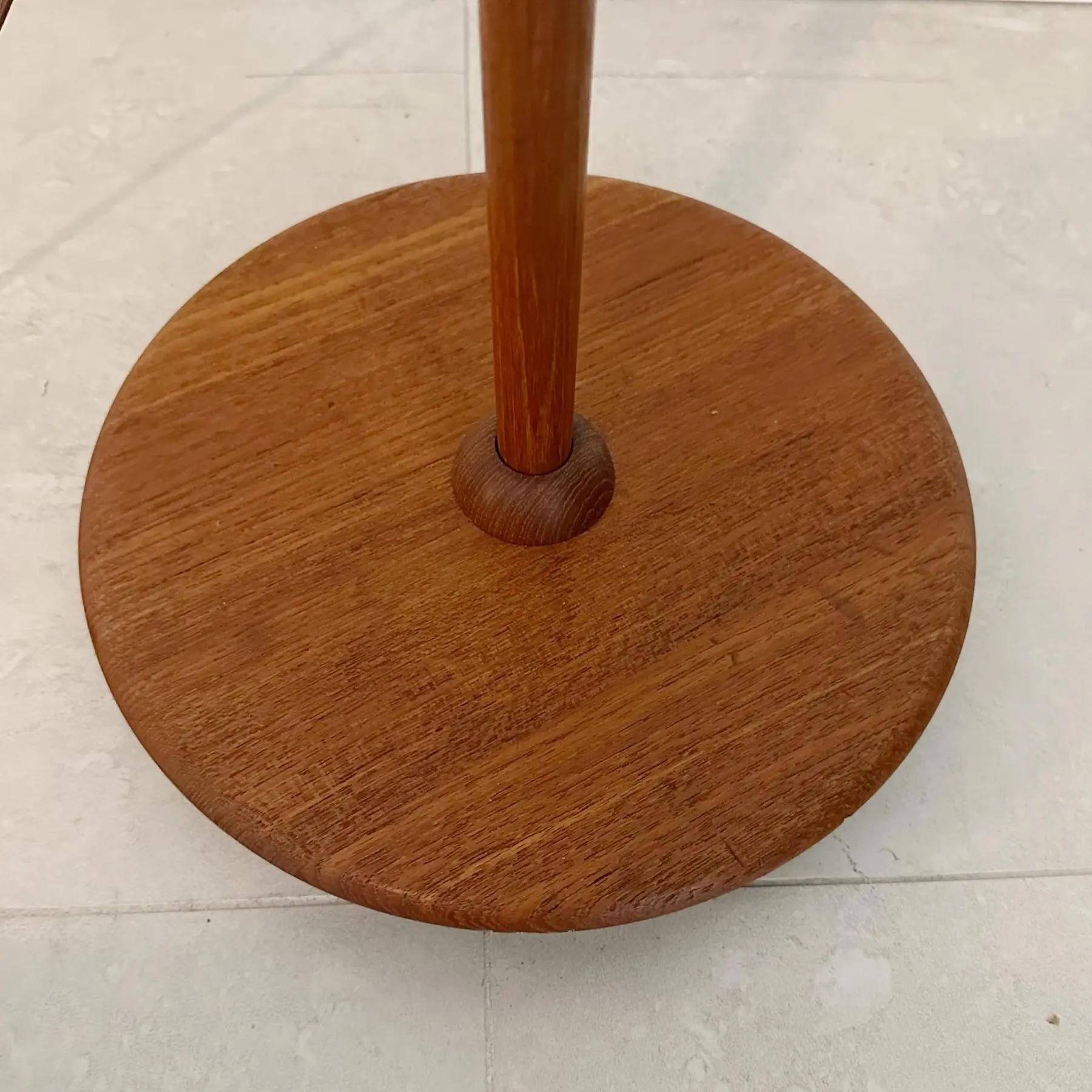 Teck Domus, lampadaire réglable en teck, Danemark, années 1970 en vente