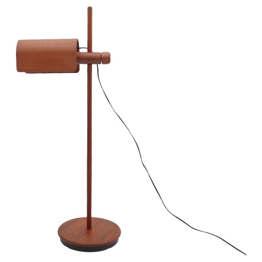 Domus Adjustable Teak Floor or Table Lamp, Denmark, 1970s For Sale