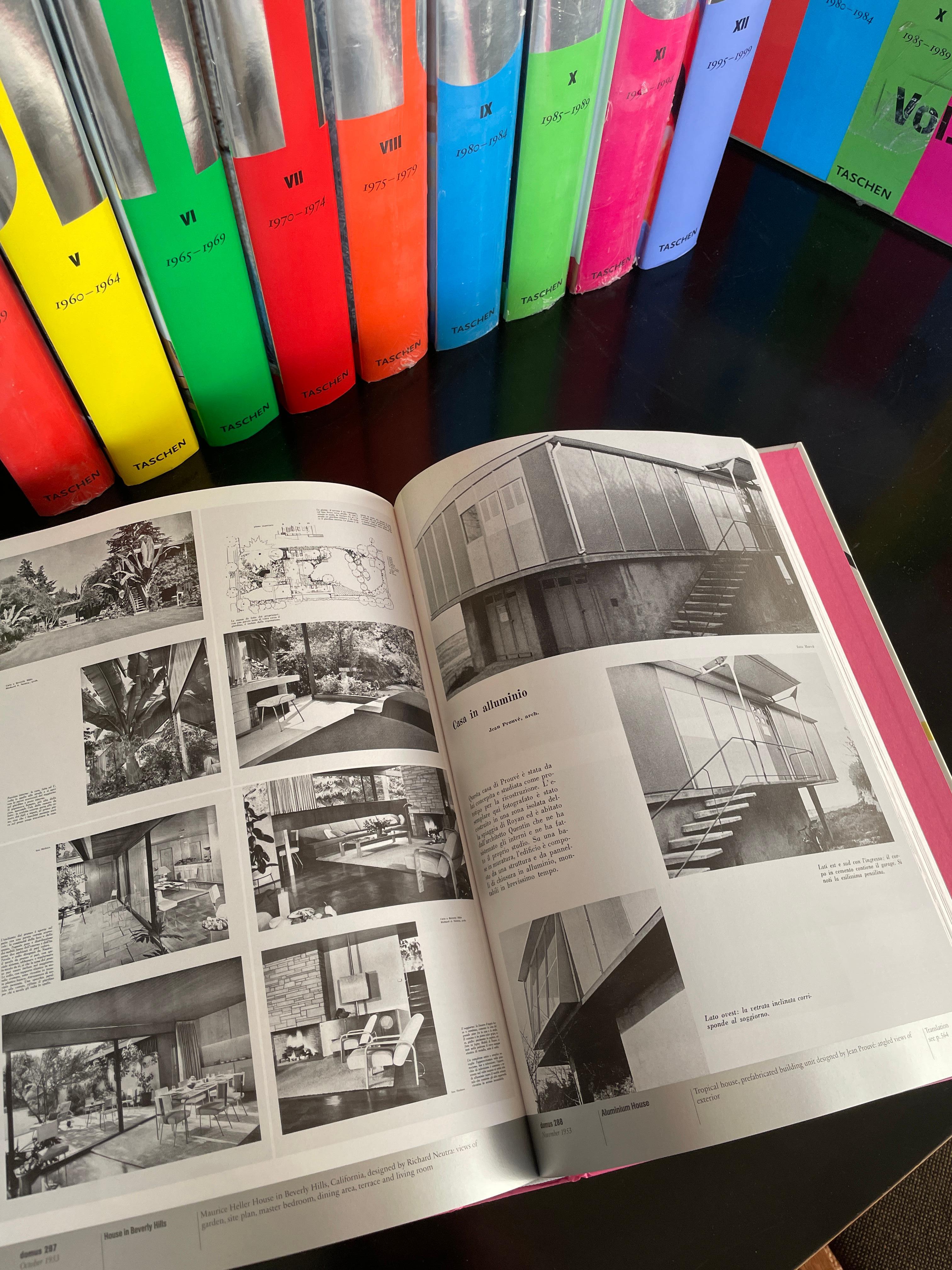 DOMUS Architecture books Volume 1-12, Gio Ponti Taschen For Sale 5