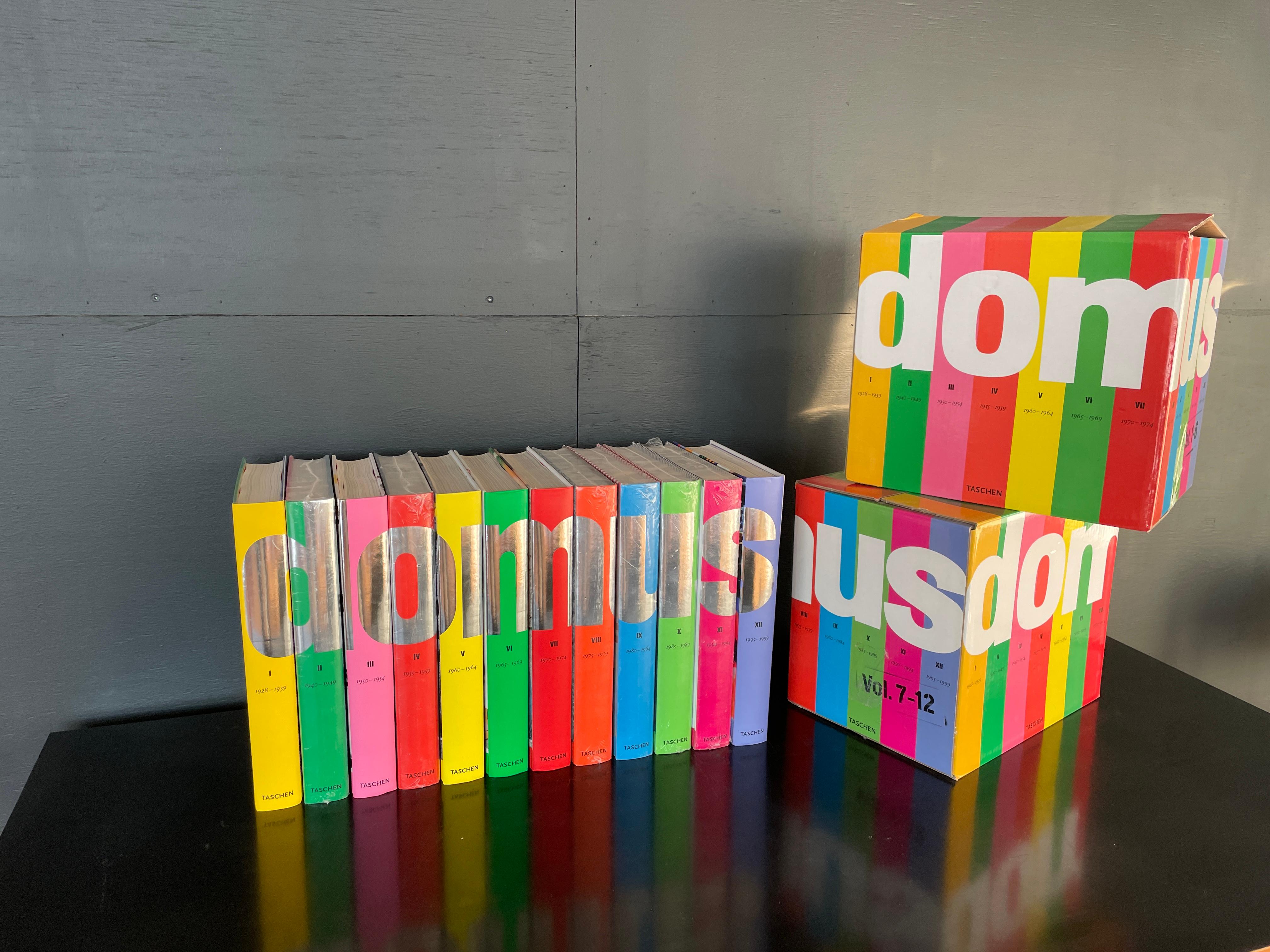 Architectural DOMUS Book Volume 1-12, Gio Ponti , distributed byTaschen. 
The architectural design magazine 