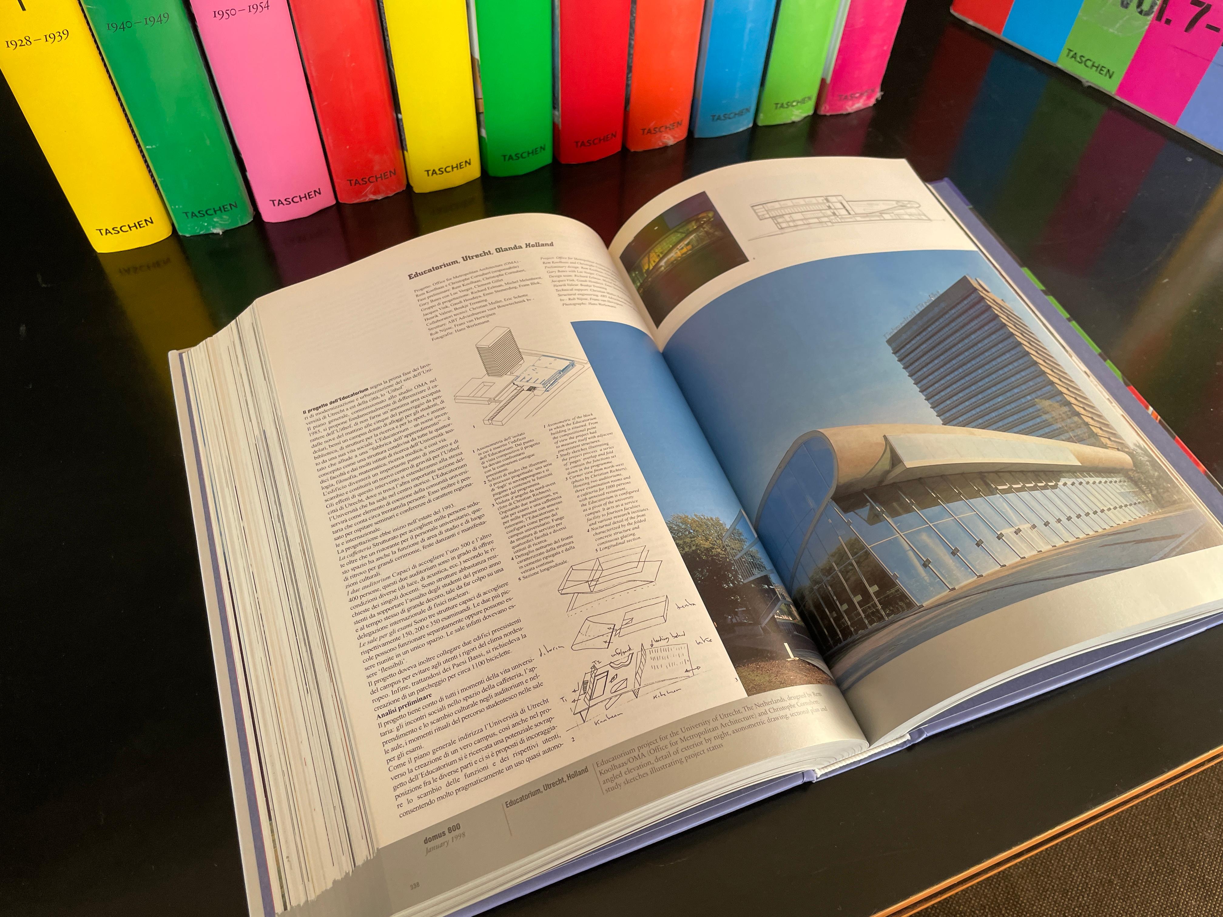 DOMUS Architecture books Volume 1-12, Gio Ponti Taschen For Sale 2