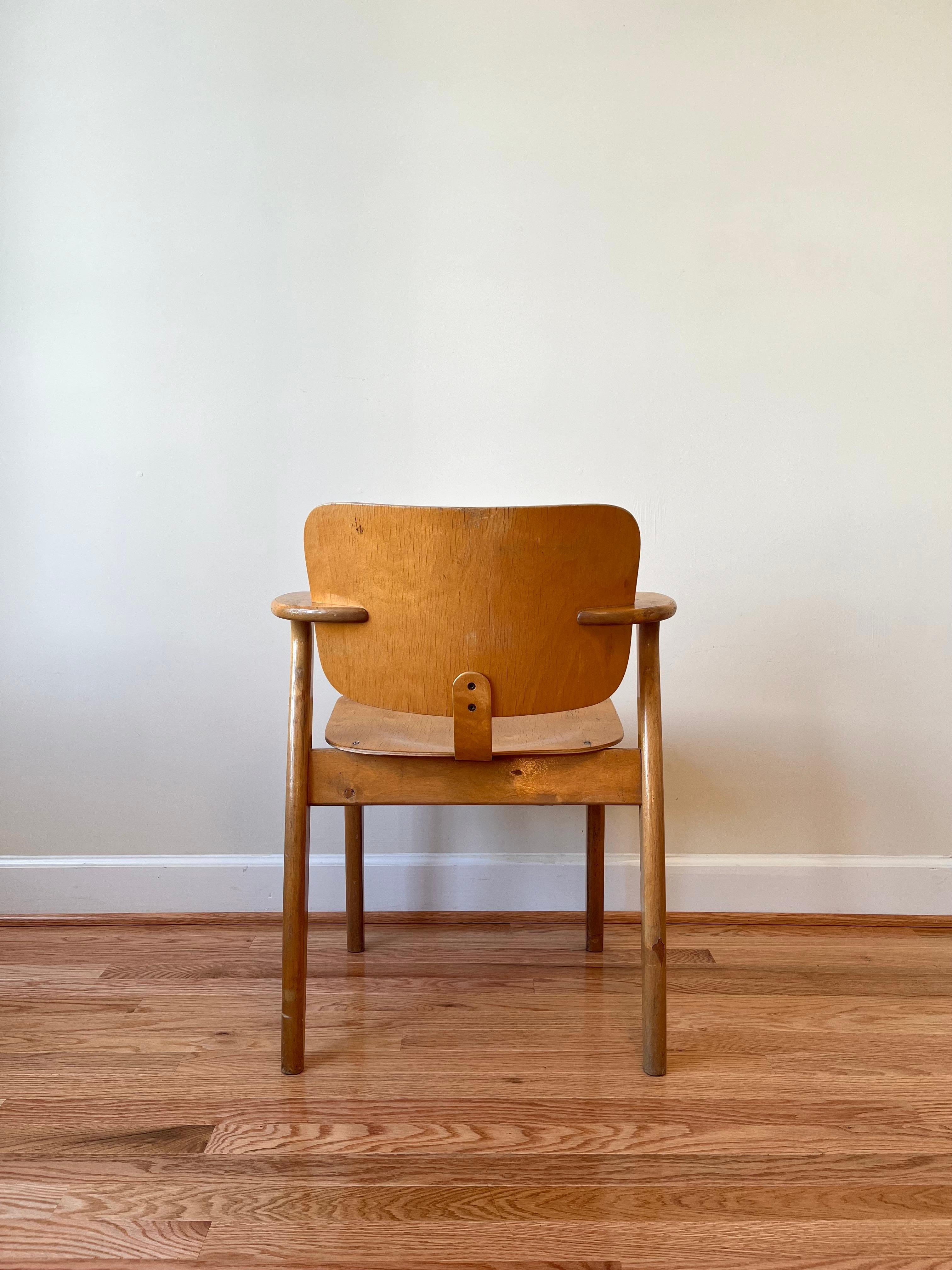 Mid-Century Modern Domus Chair by Ilmari Tapiovaara for Artek