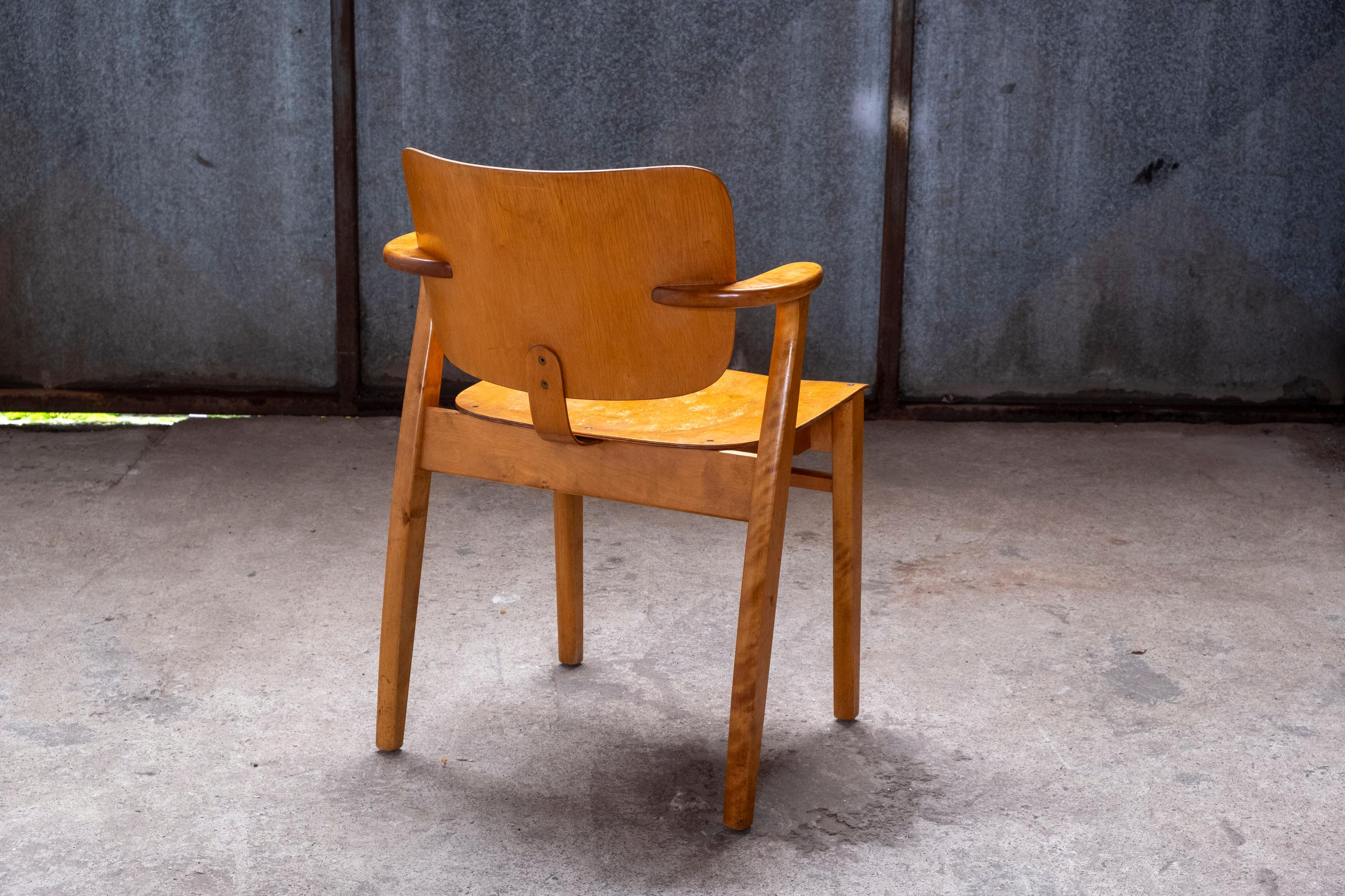 Domus Chair by Ilmari Tapiovaara, Keravan Puuteollisuus, 1950s For Sale 5
