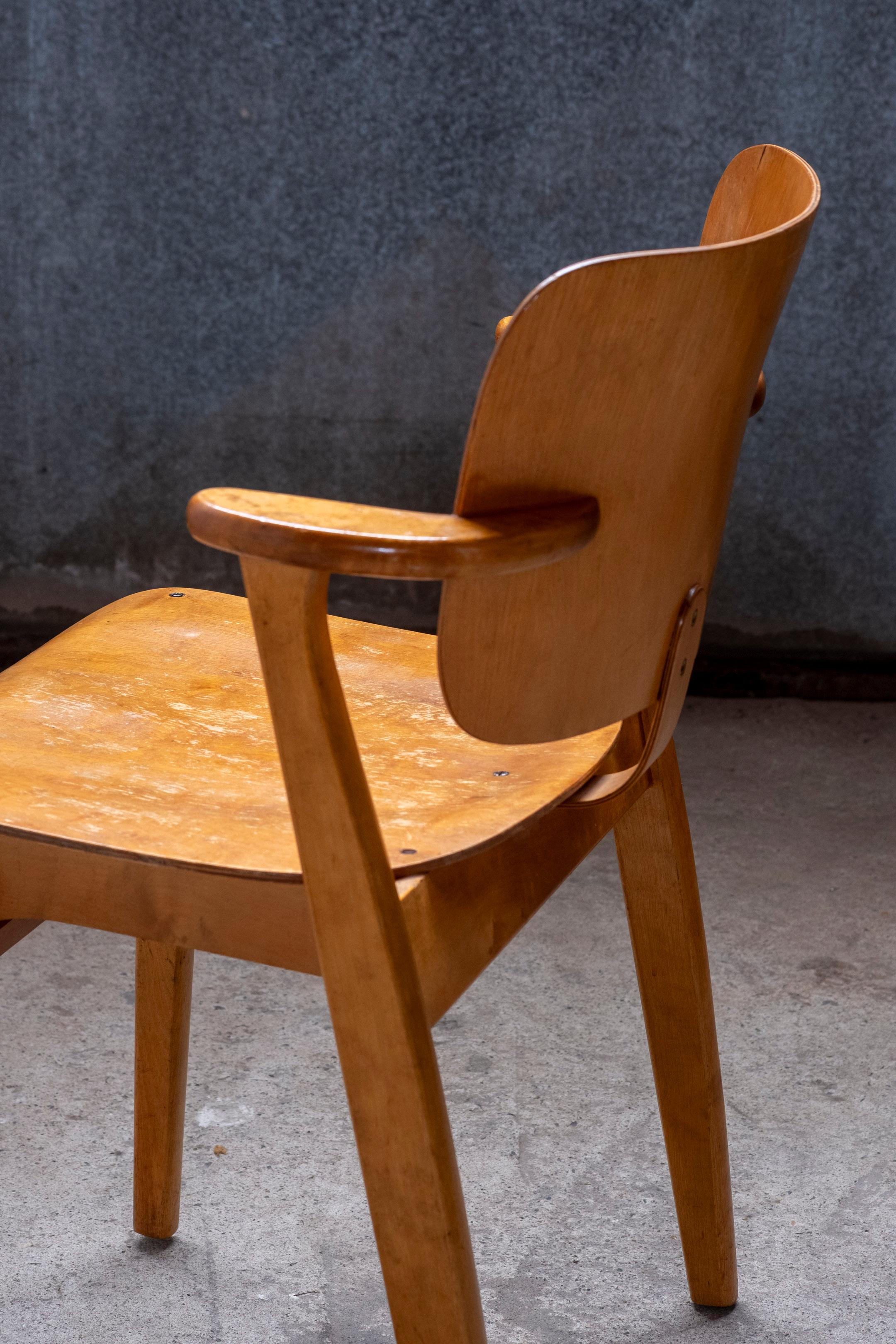 Domus Chair by Ilmari Tapiovaara, Keravan Puuteollisuus, 1950s For Sale 6