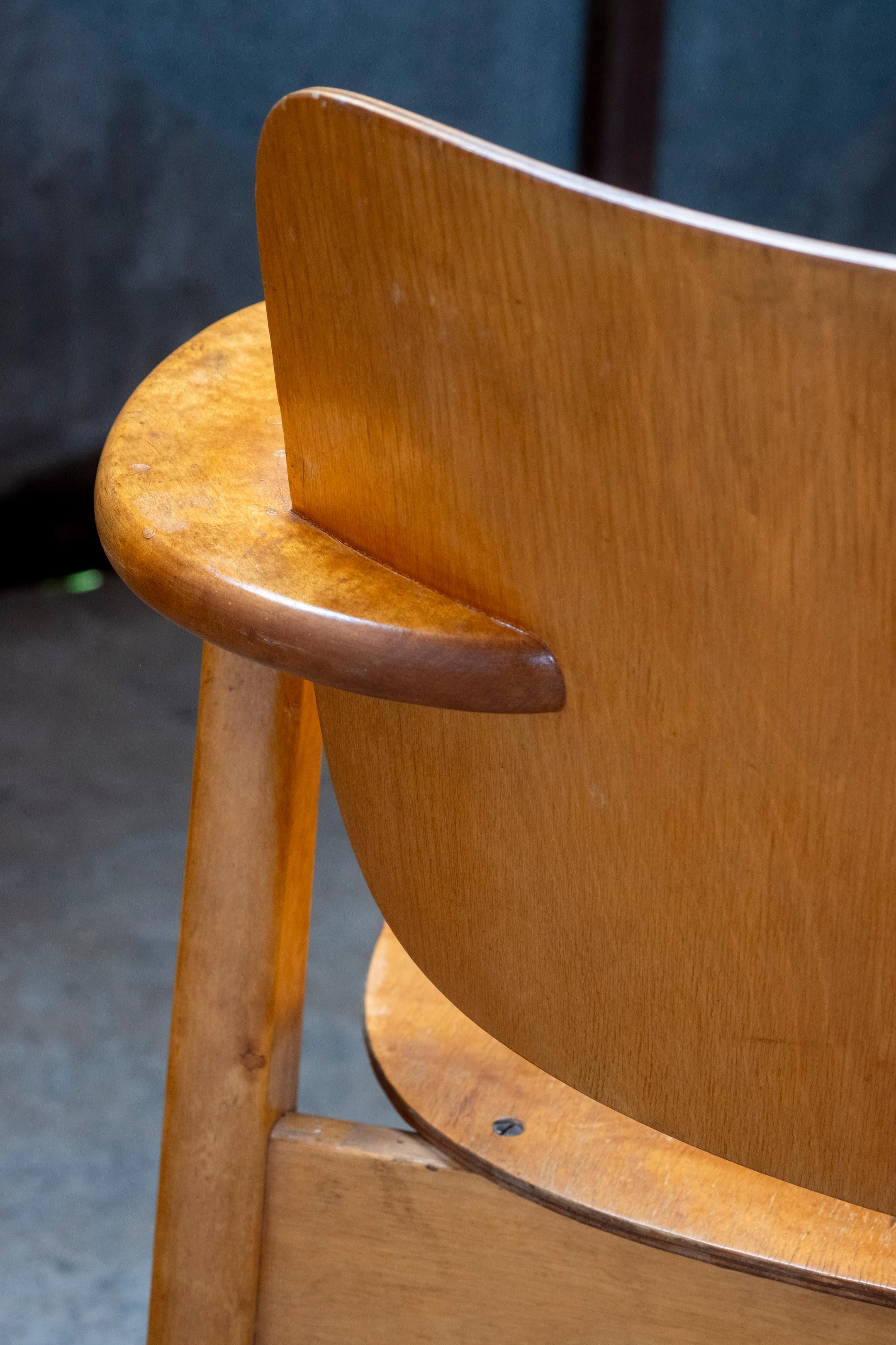 Mid-20th Century Domus Chair by Ilmari Tapiovaara, Keravan Puuteollisuus, 1950s For Sale