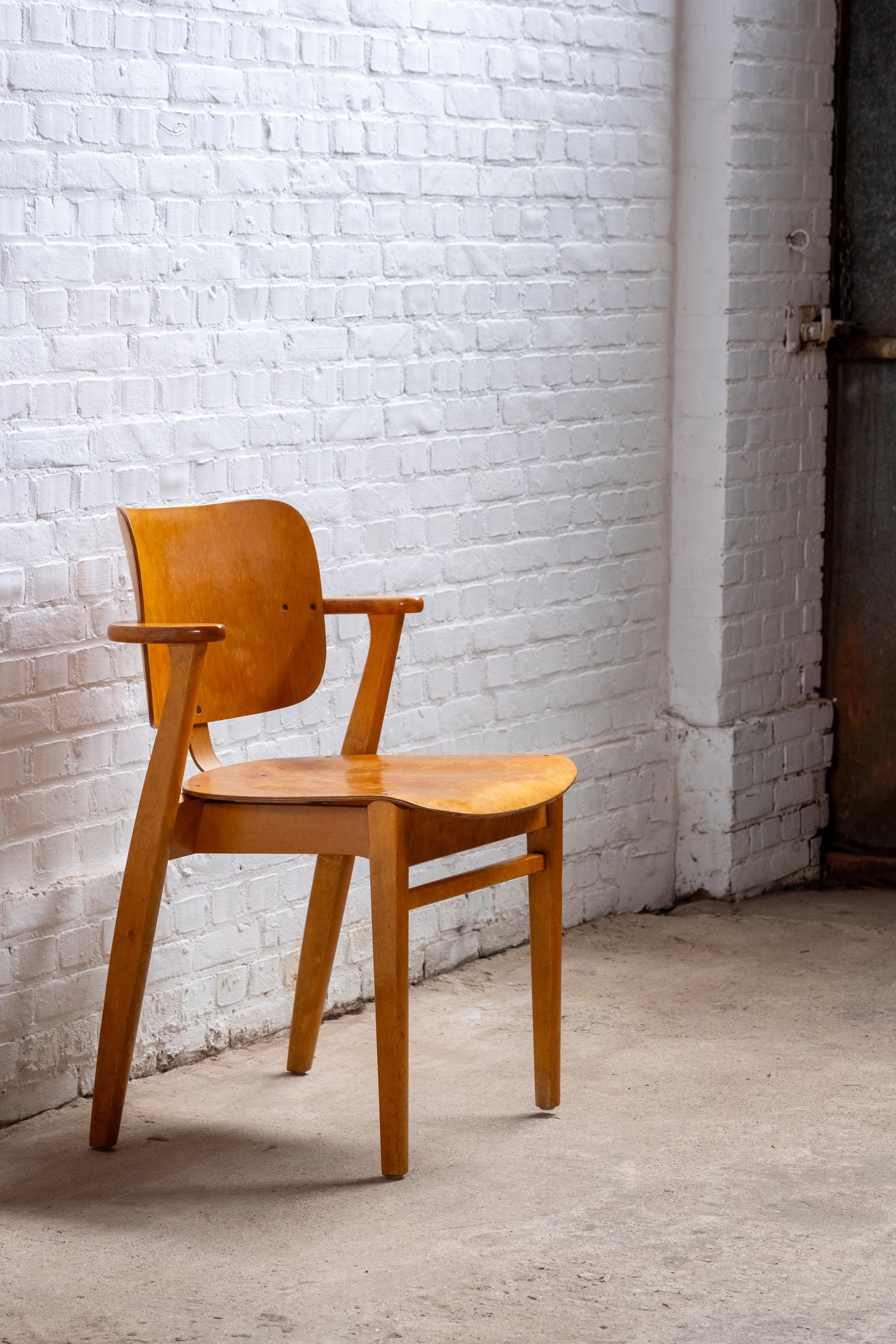 Domus Chair by Ilmari Tapiovaara, Keravan Puuteollisuus, 1950s For Sale 1