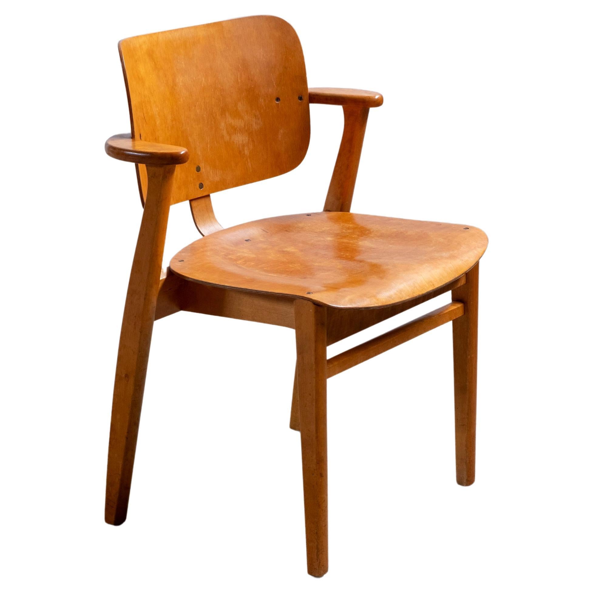 Domus Chair by Ilmari Tapiovaara, Keravan Puuteollisuus, 1950s For Sale