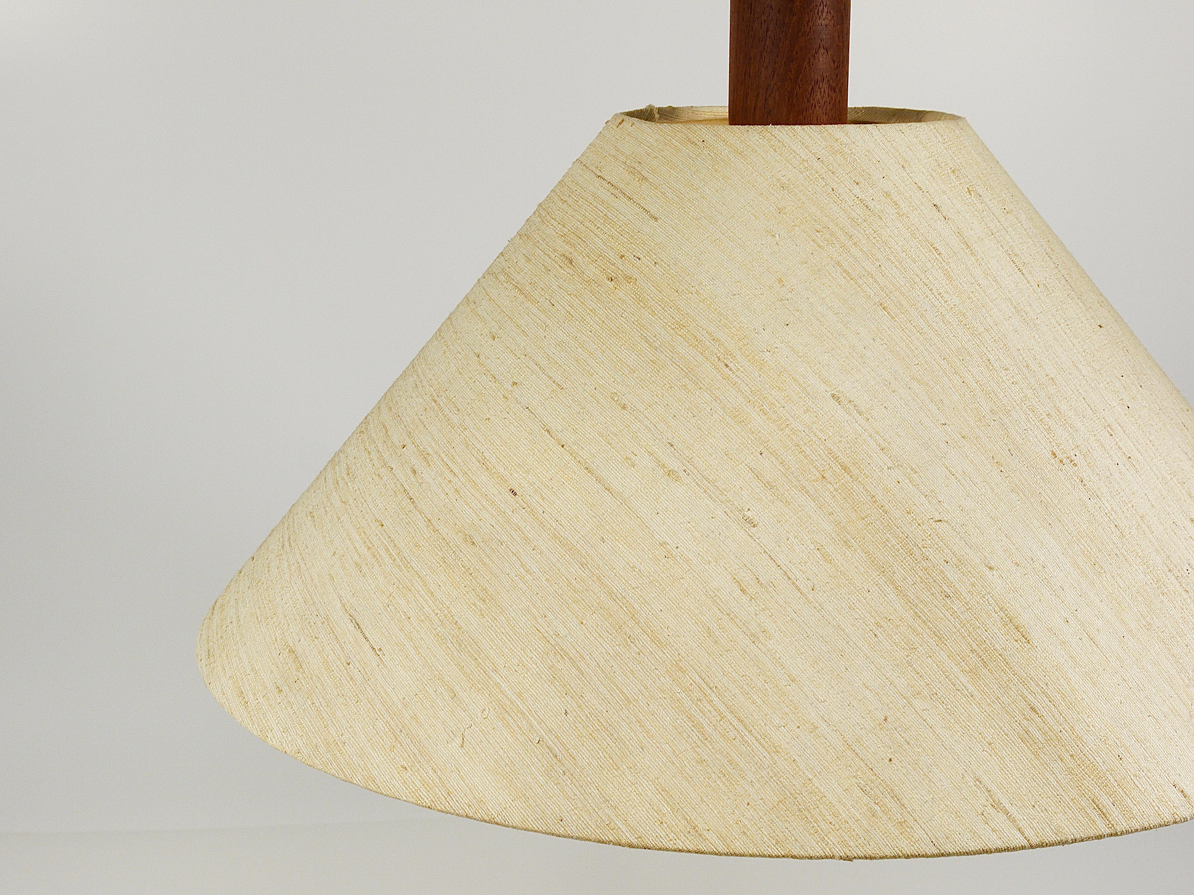 Domus Danish Modern Teak Pendant Lamp, Denmark, 1970s 14