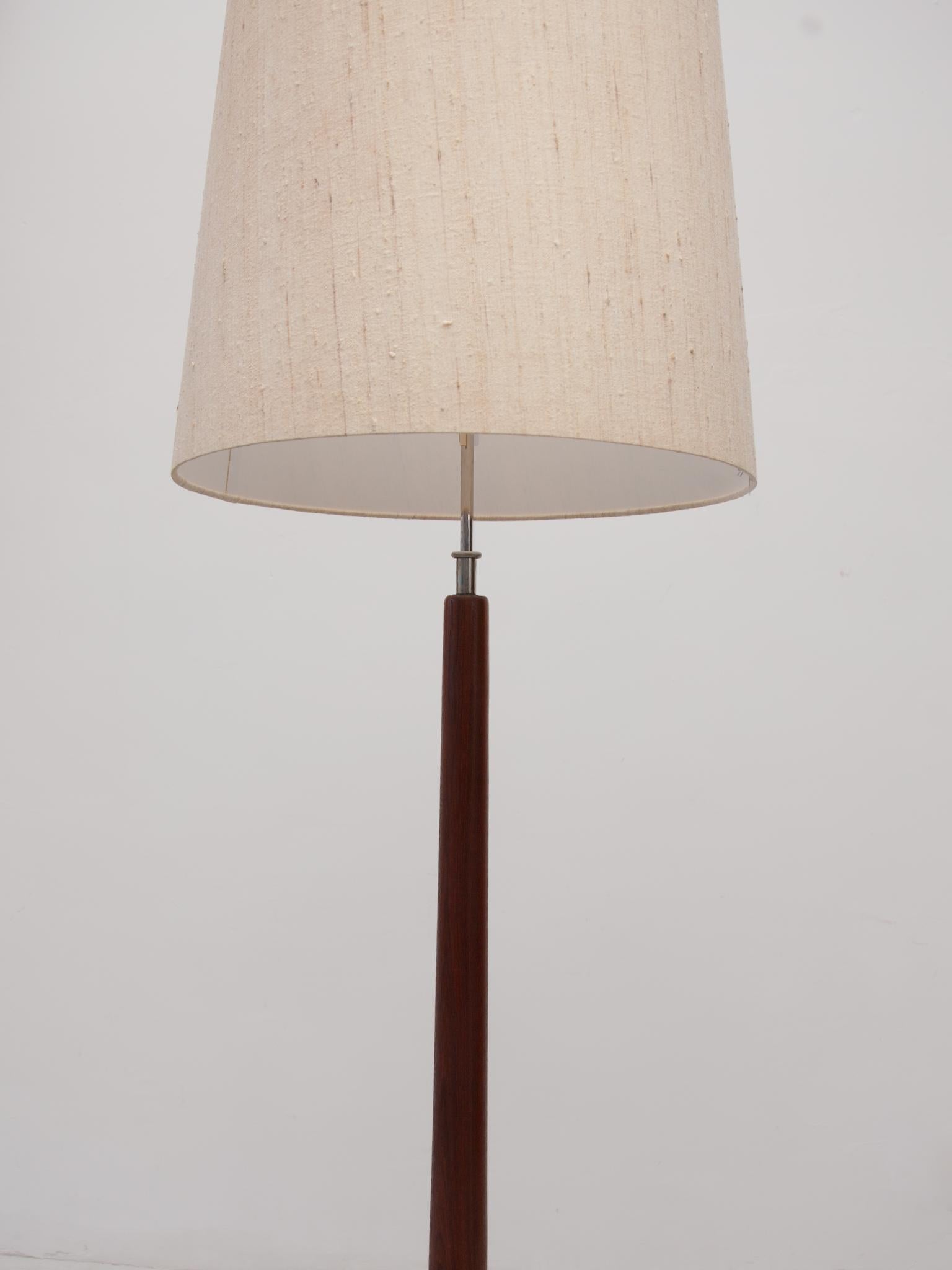Mid-20th Century Domus Made in Denmark Solid Teak Floor lamp, 1960s For Sale