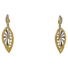 DOMUS Romana Sacchi Black&White Diamonds Gemstones 18 Karat Gold Earrings